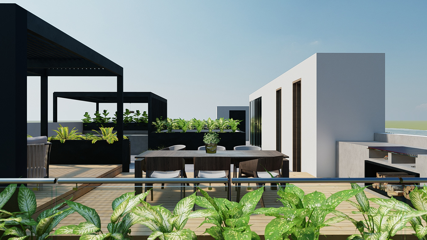 Проект кафе на крыше — Изображение №3 — 3D на Dprofile