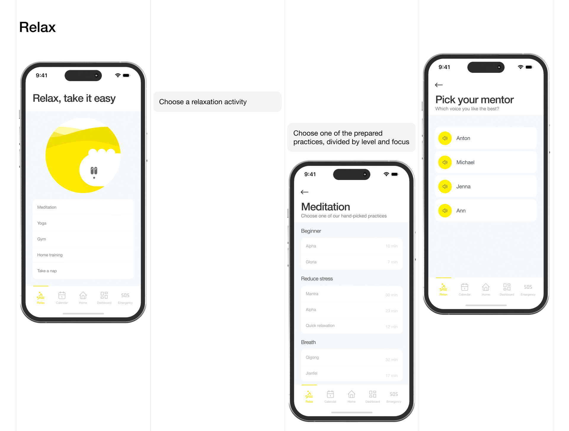 Take It Easy - Mental Health Support App — Изображение №23 — Интерфейсы на Dprofile