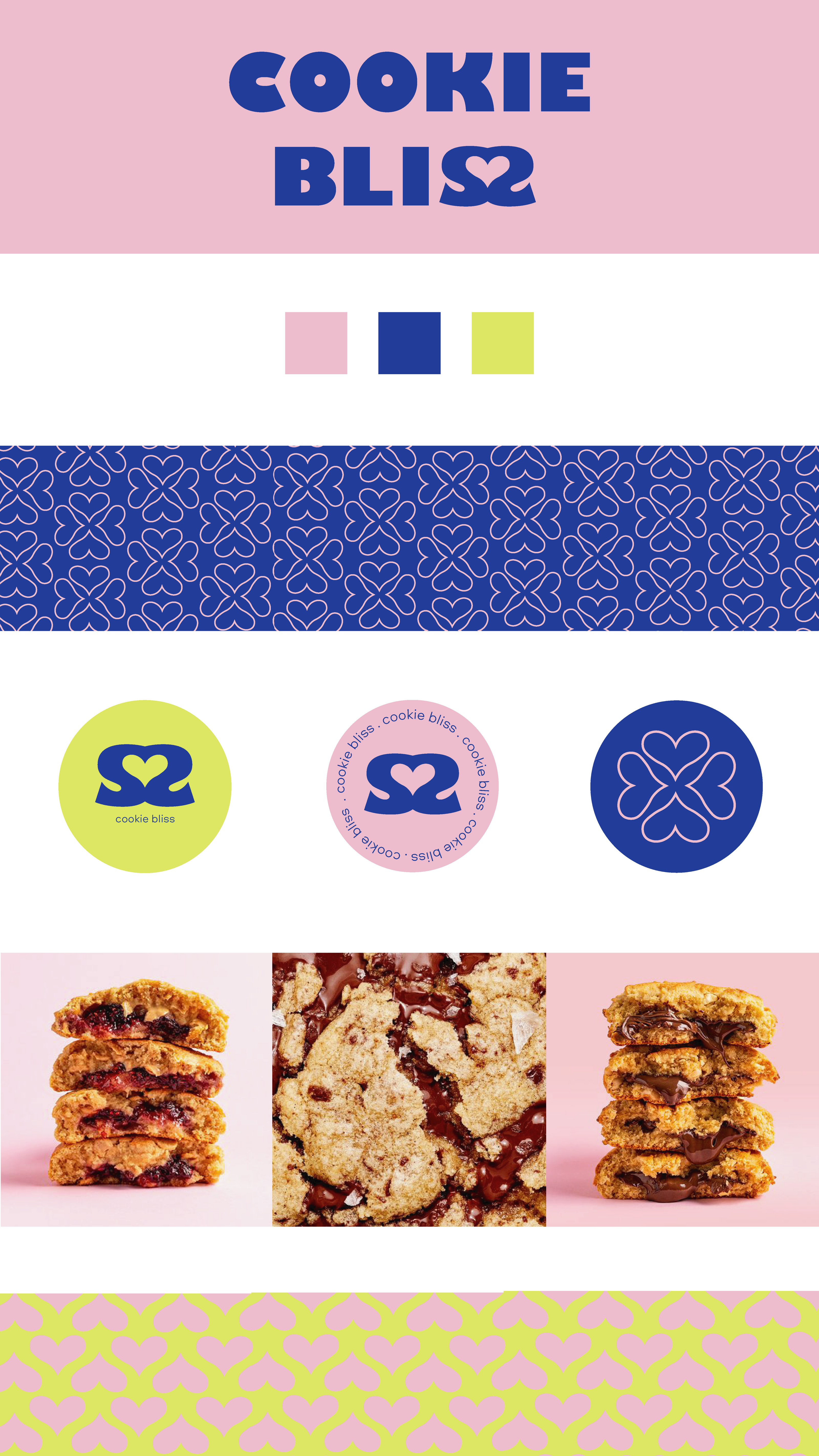 Разработка логотипа бренда печенья "cookie bliss" — Изображение №1 — Брендинг, Графика на Dprofile