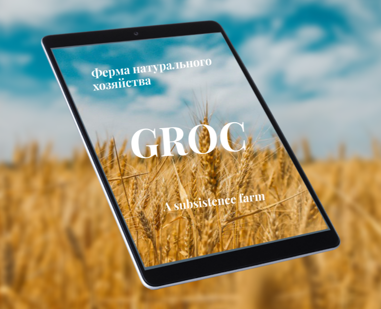 Website for the natural farming farm "GROC" — Брендинг, Иллюстрация на Dprofile
