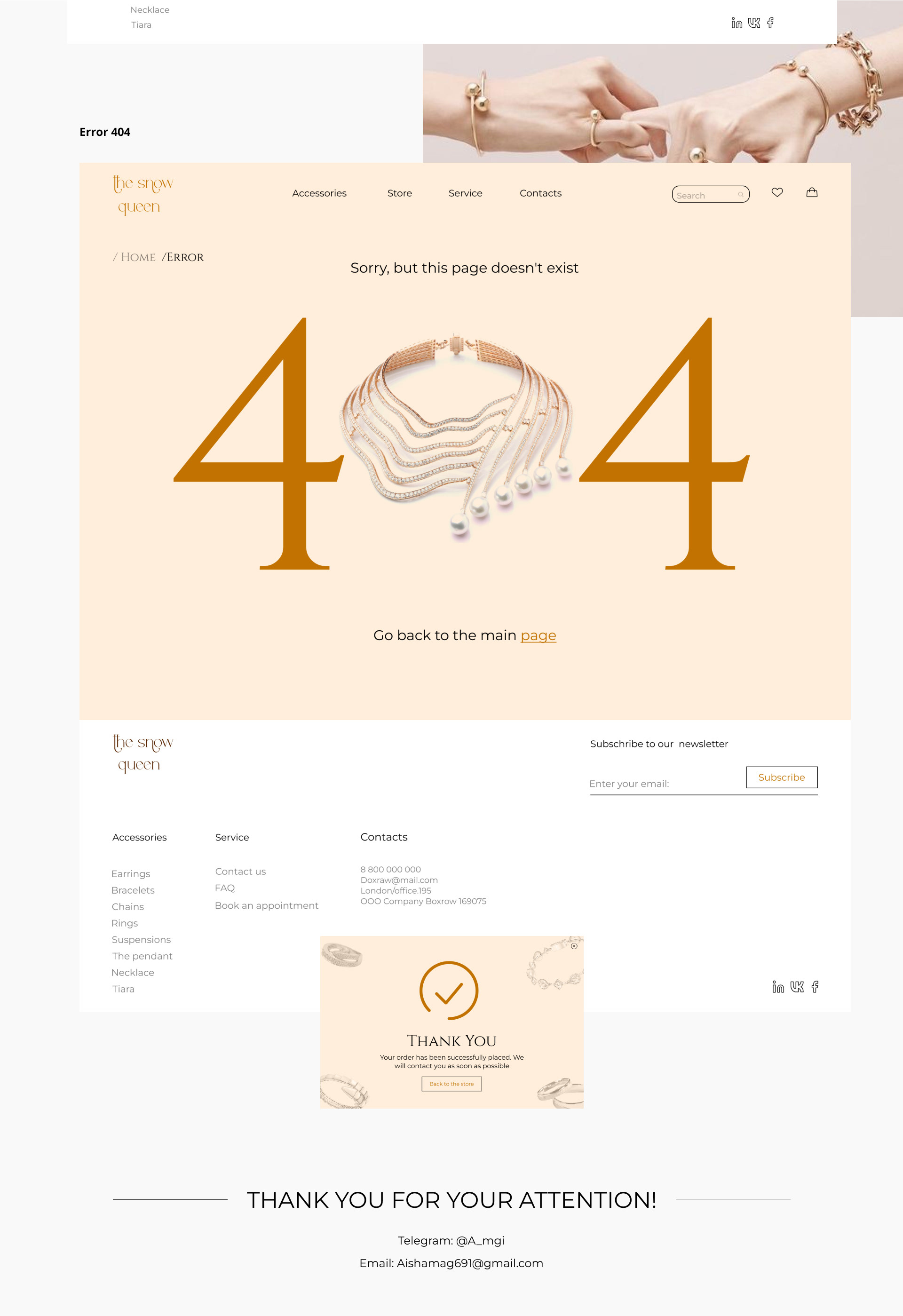 jewelry store — Изображение №12 — Интерфейсы на Dprofile