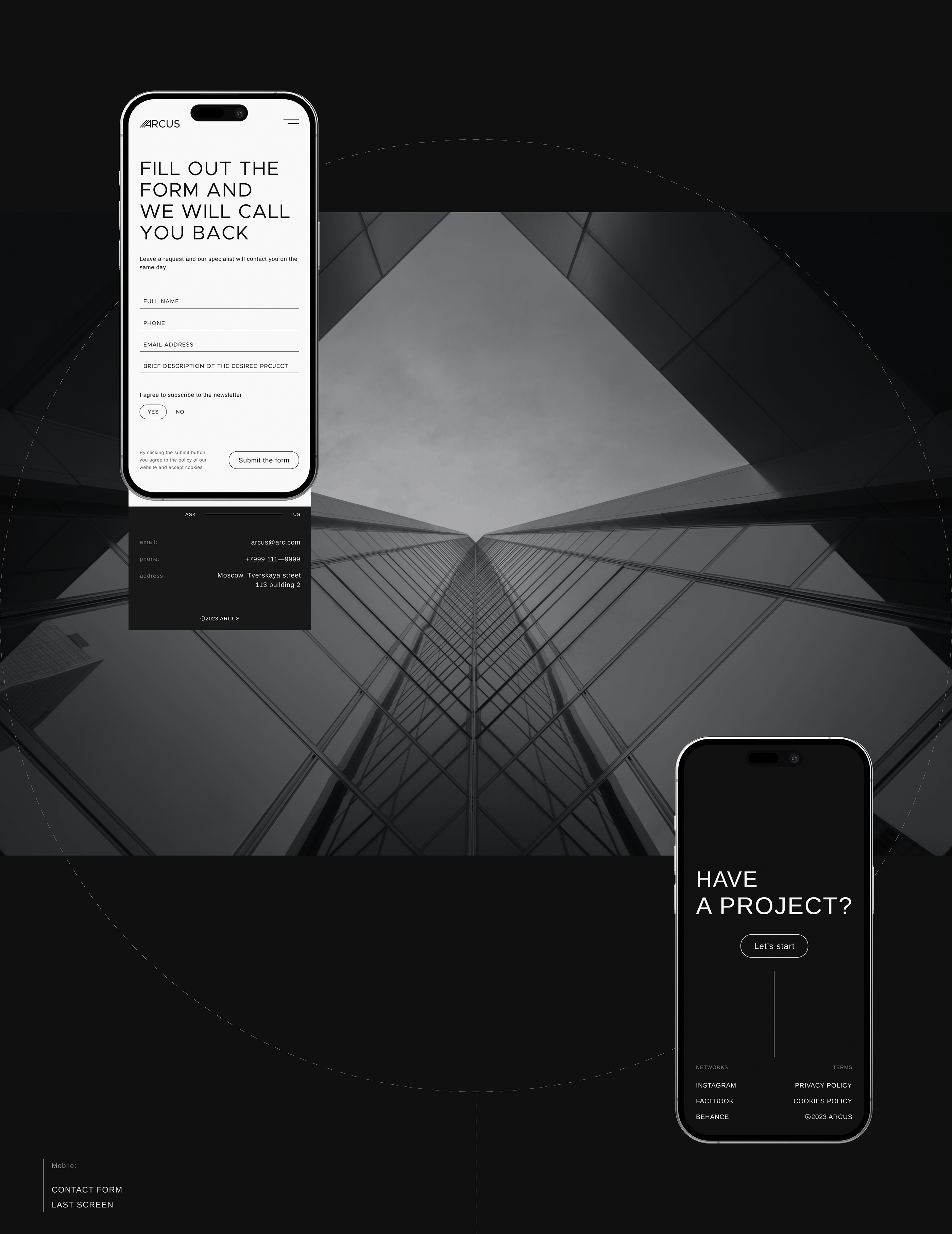 THE ARCUS - Architectural Bureau website — Изображение №12 — Интерфейсы на Dprofile