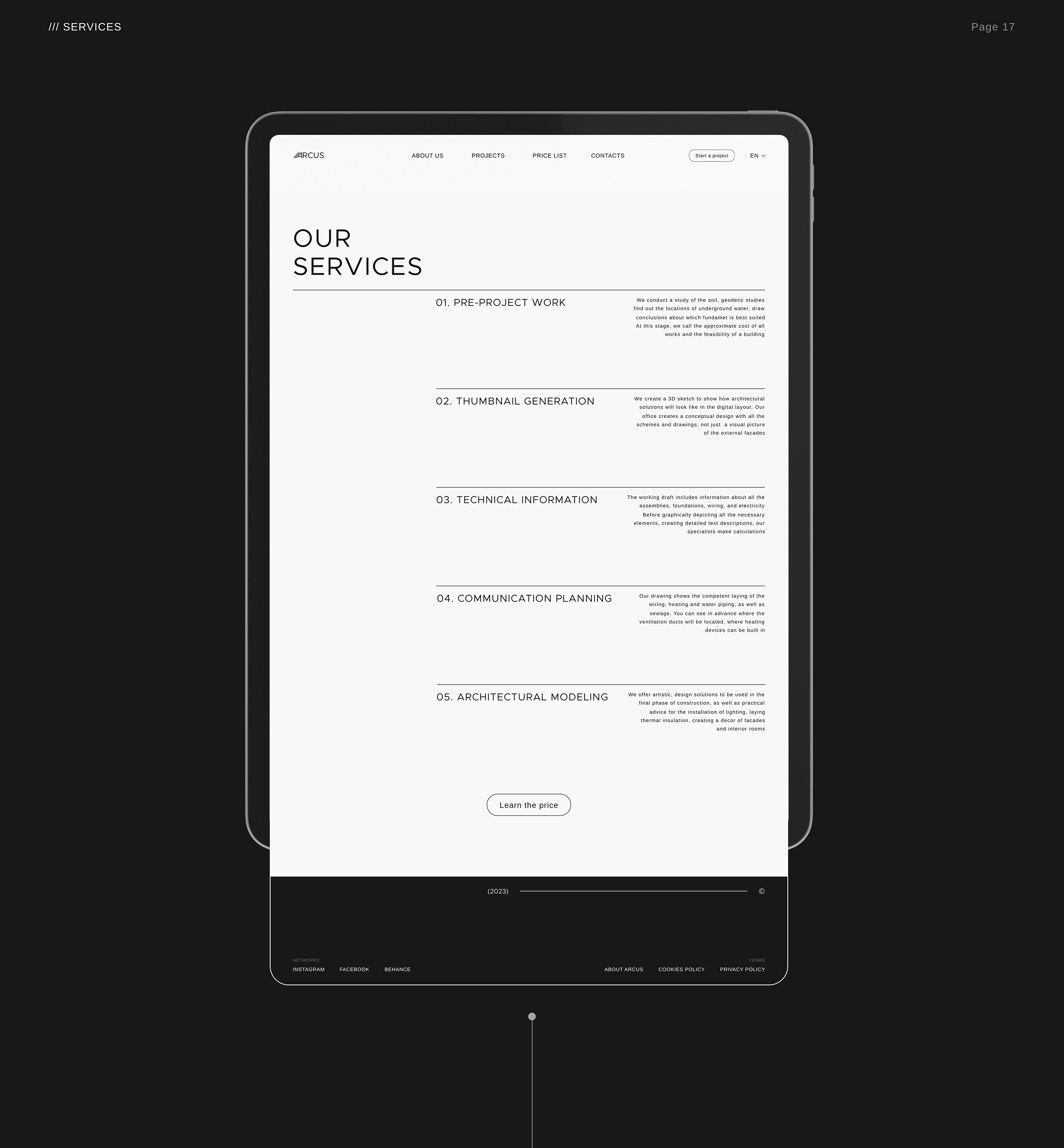 THE ARCUS - Architectural Bureau website — Изображение №17 — Интерфейсы на Dprofile