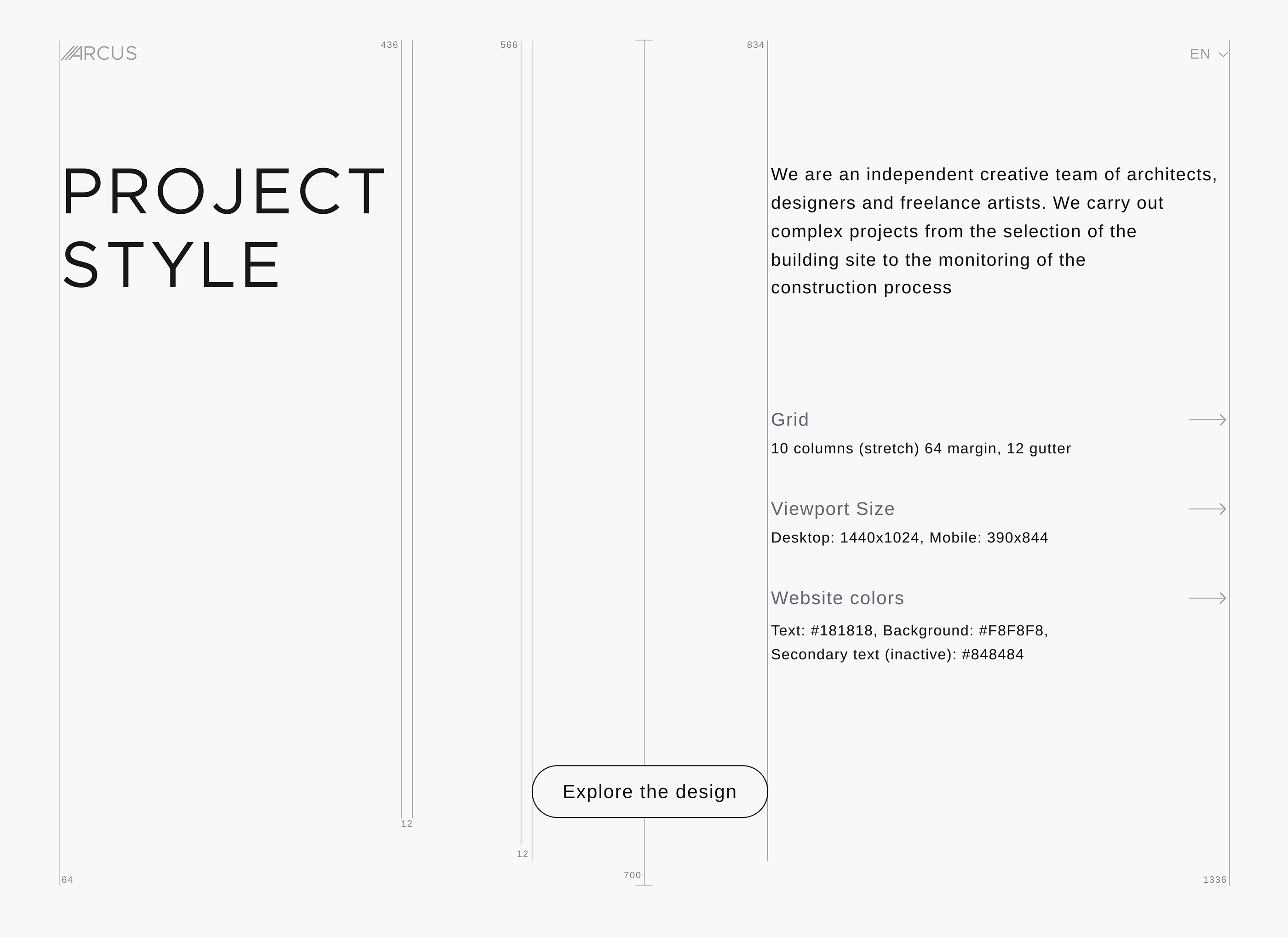 THE ARCUS - Architectural Bureau website — Изображение №8 — Интерфейсы на Dprofile