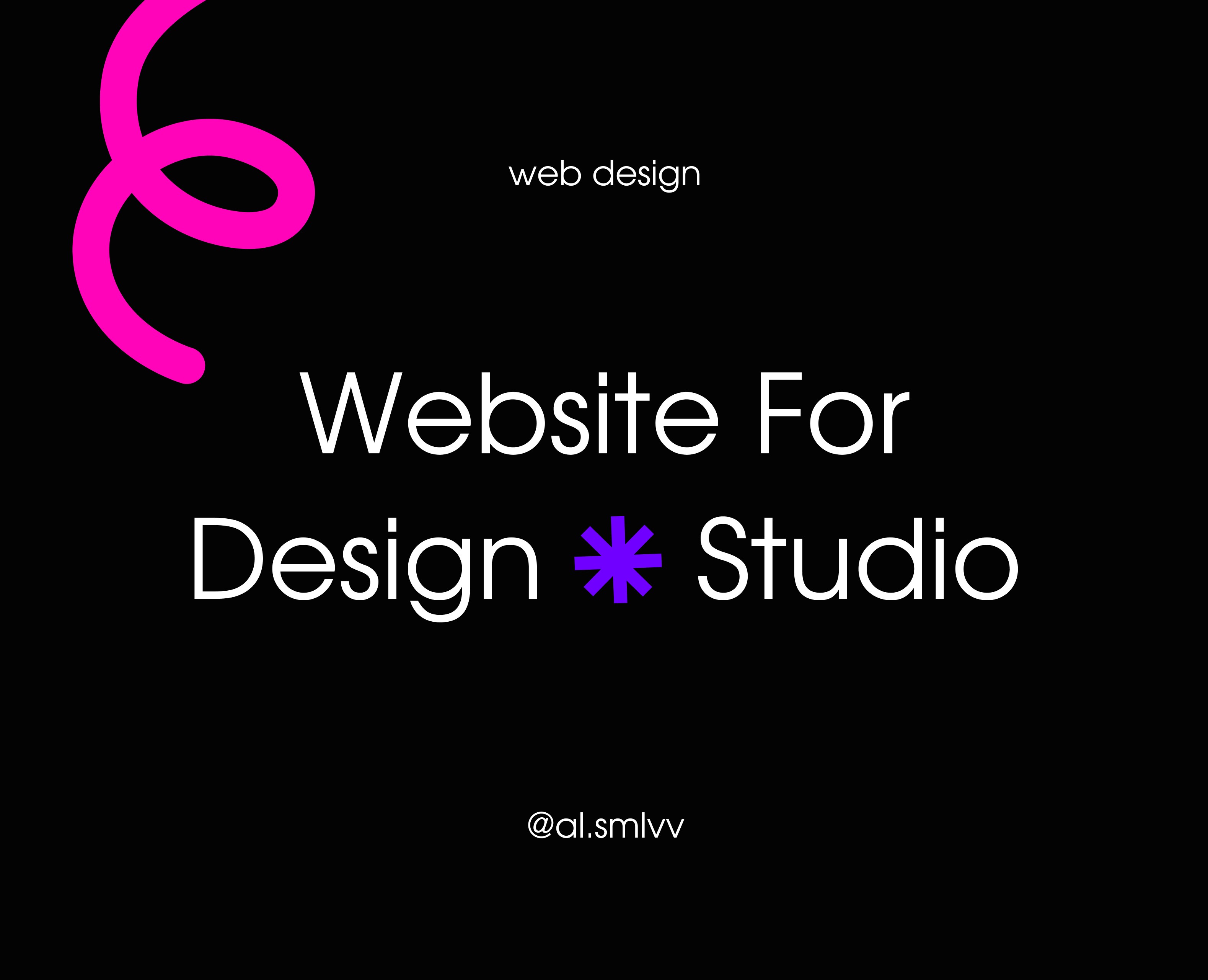 сайт для дизайн студии // website for design studio — Интерфейсы на Dprofile