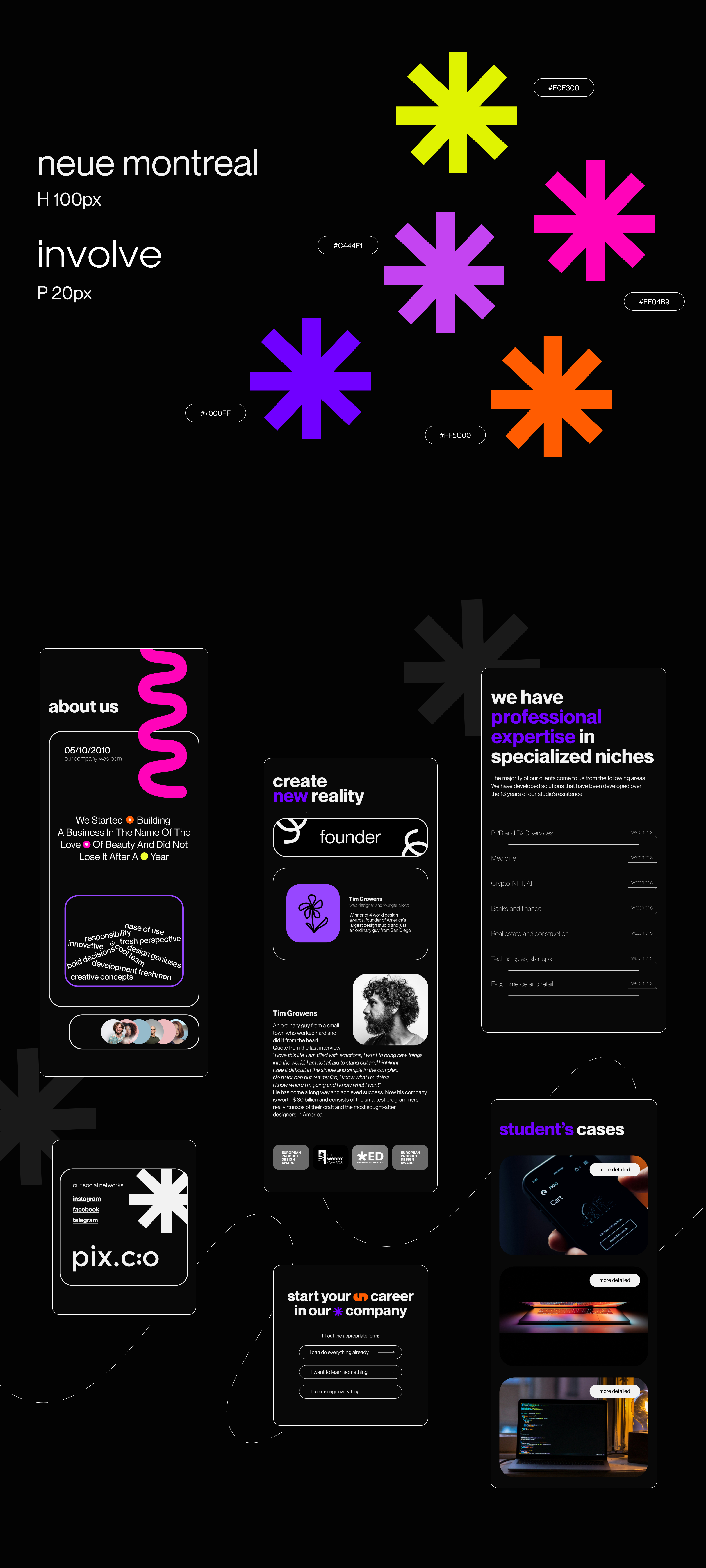 сайт для дизайн студии // website for design studio — Изображение №4 — Интерфейсы на Dprofile