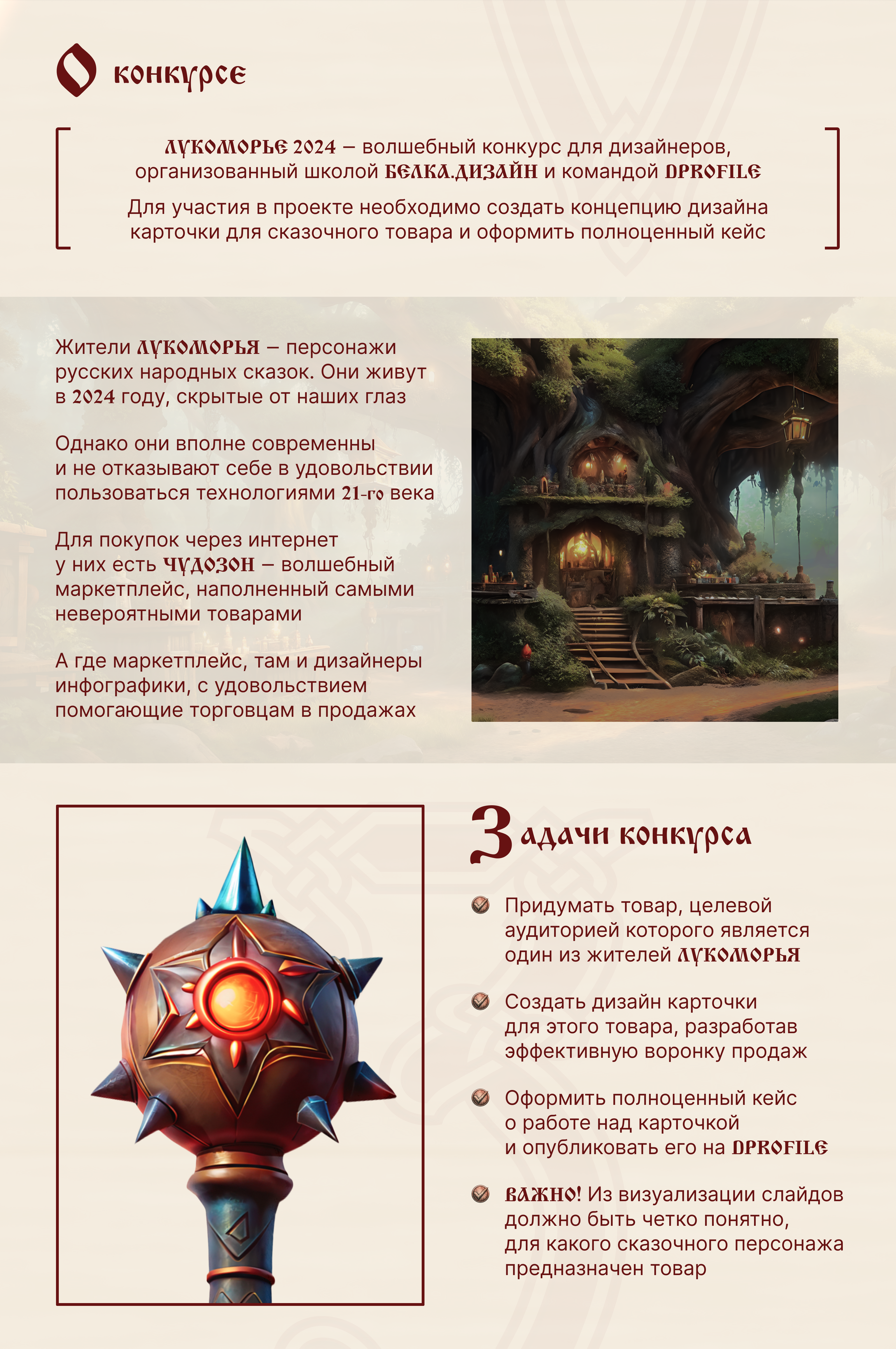 Дизайн карточки товара "Булава". Конкурсная работа — Изображение №2 — Графика, Маркетинг на Dprofile