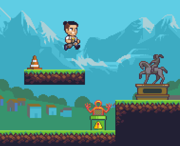 Pixel art игра для Sport24 на Dprofile