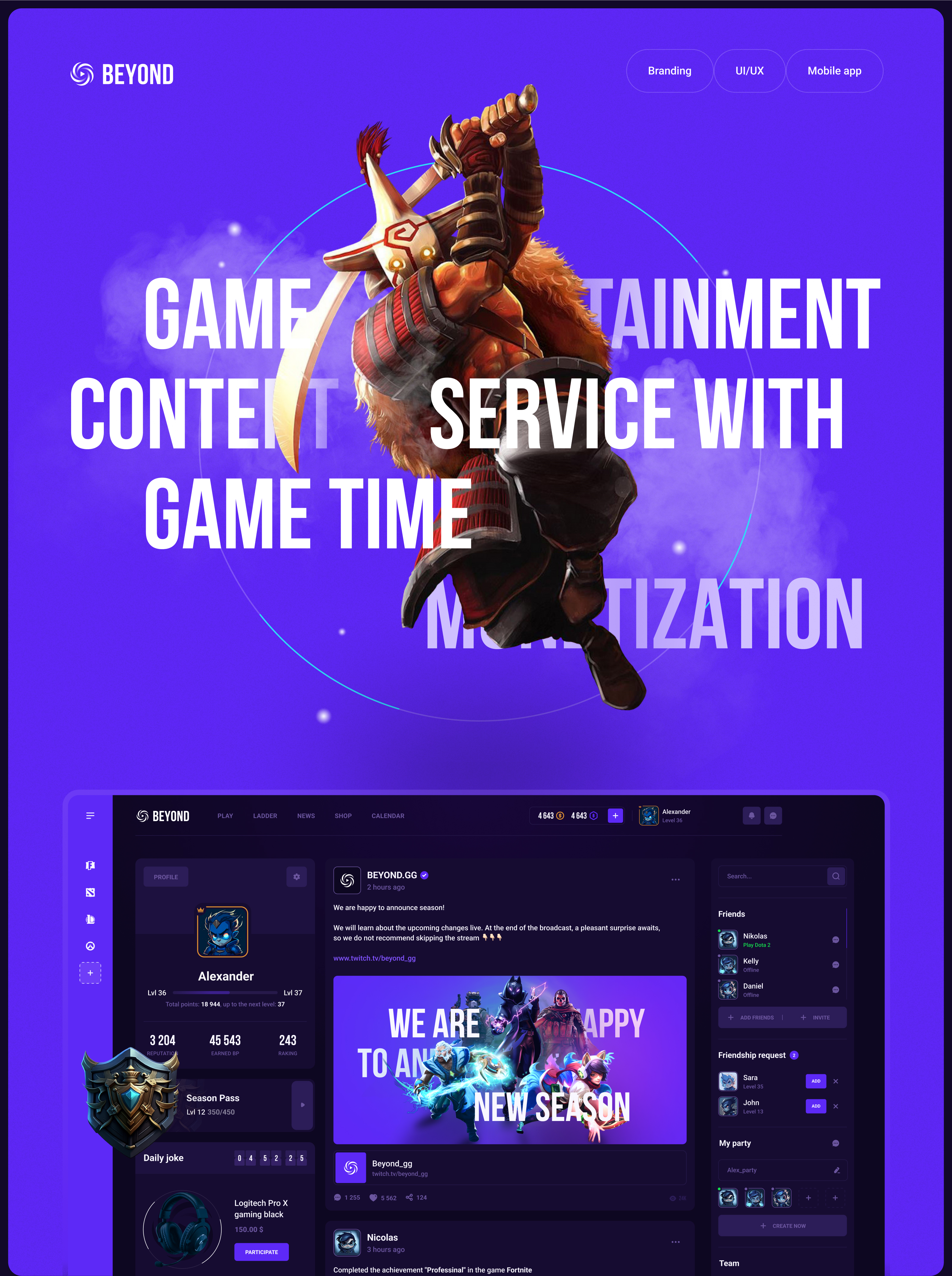 Beyond — Изображение №1 — Интерфейсы на Dprofile