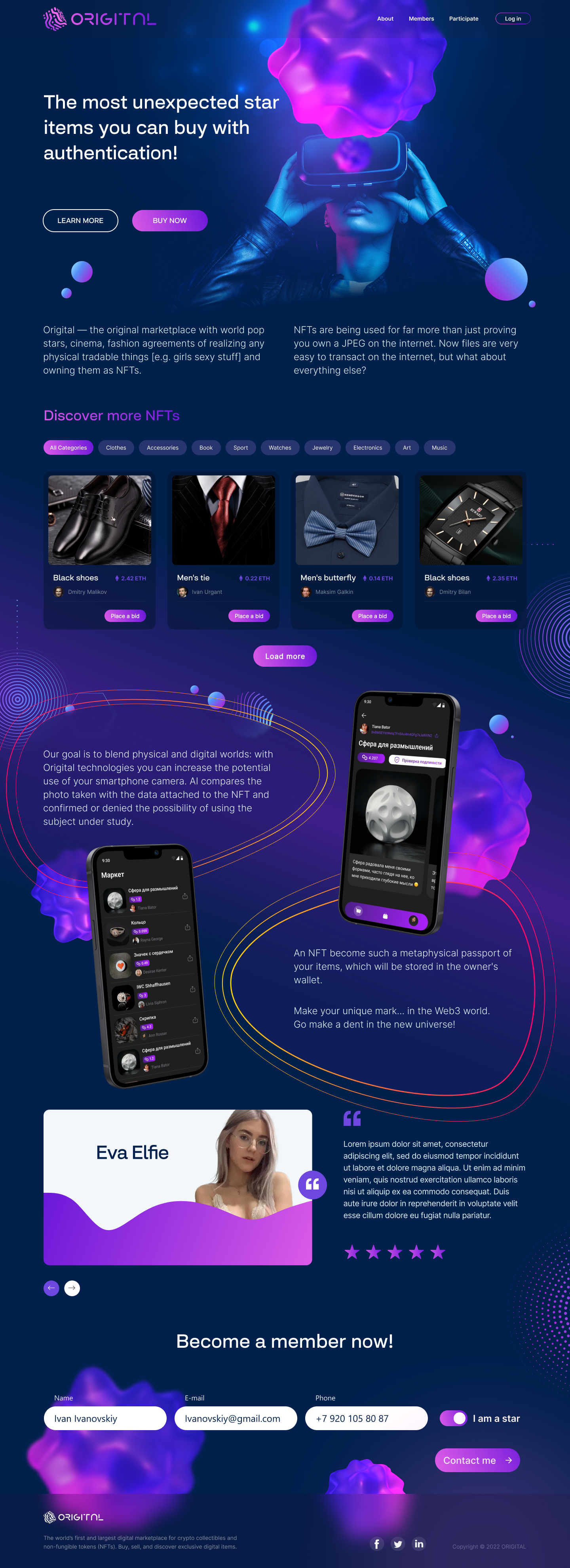 ORIGITAL — Изображение №1 — Интерфейсы на Dprofile