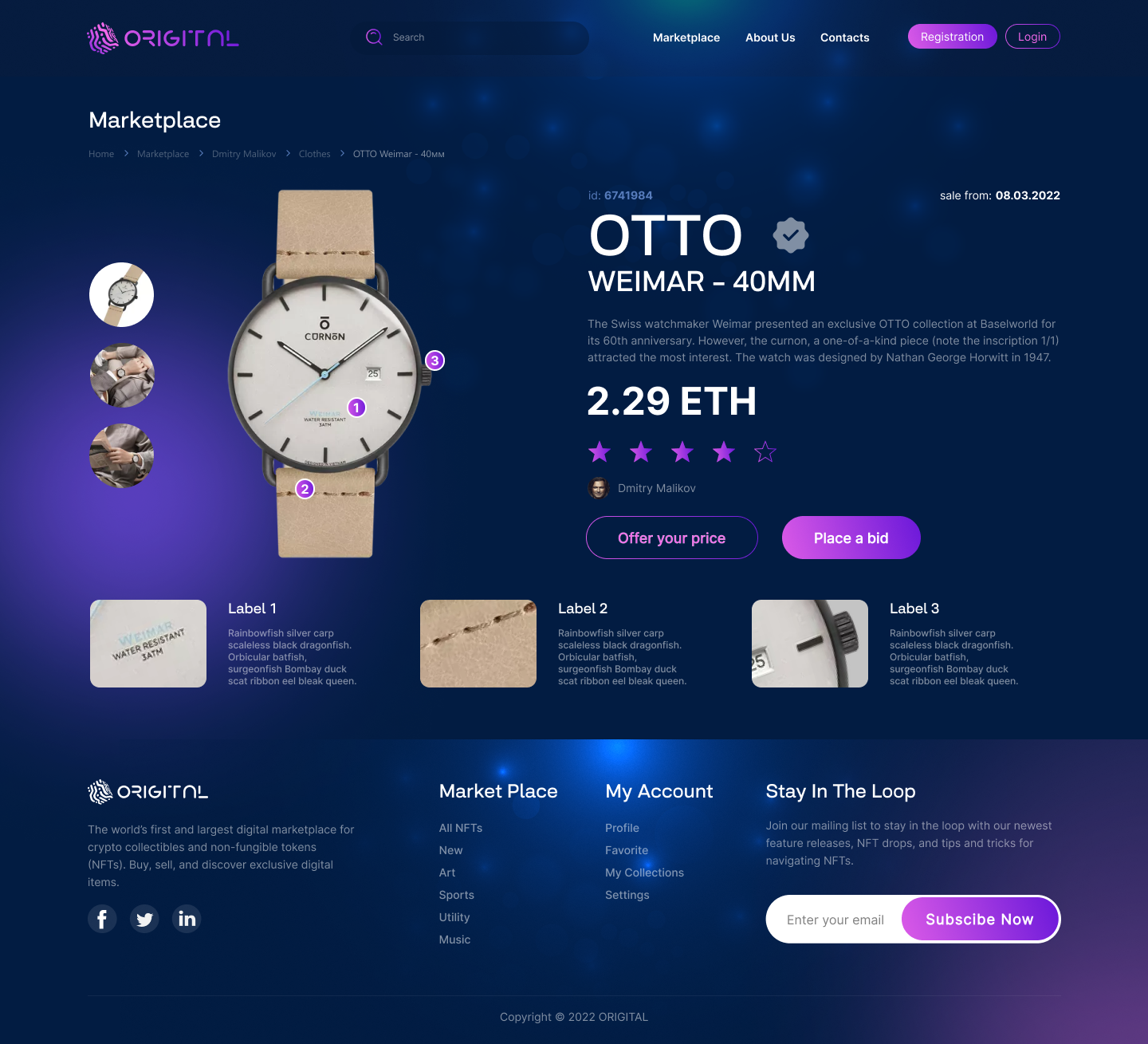 ORIGITAL — Изображение №4 — Интерфейсы на Dprofile