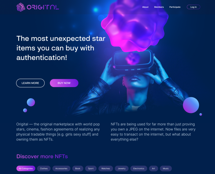 ORIGITAL — Интерфейсы на Dprofile