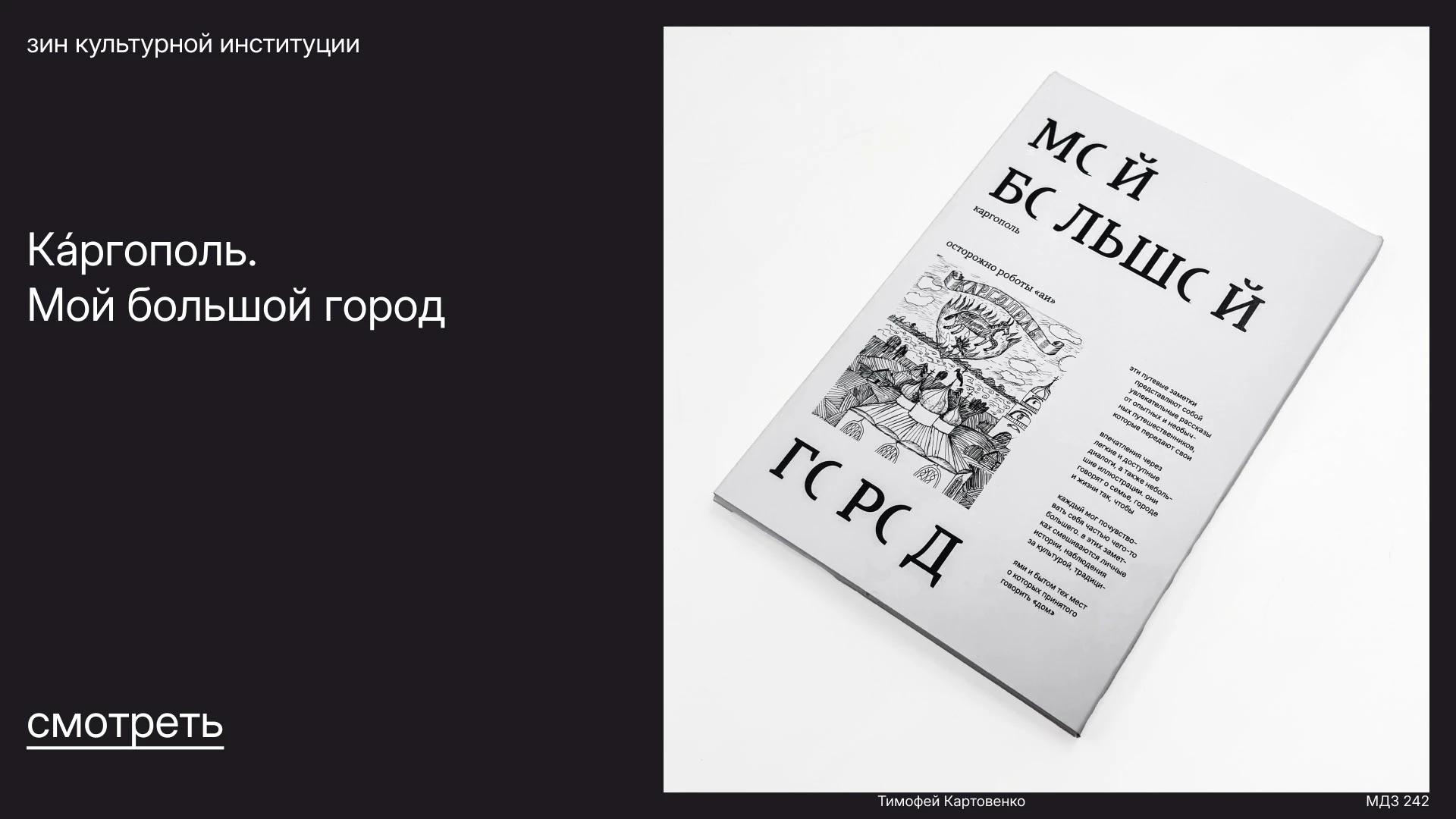 Путеводитель по Каргополю — Изображение №18 — Интерфейсы, Графика на Dprofile