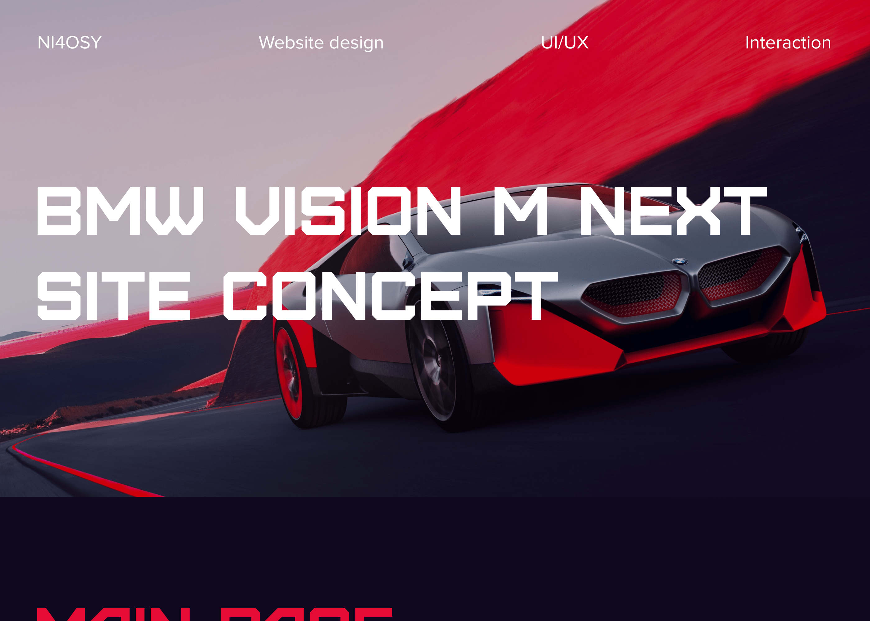 BMW Vision M NEXT site concept — Изображение №1 — Интерфейсы на Dprofile
