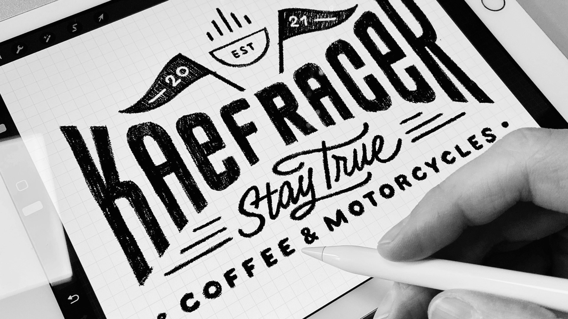 KAEF RACER | Lettering logo design — Изображение №2 — Брендинг, Графика на Dprofile
