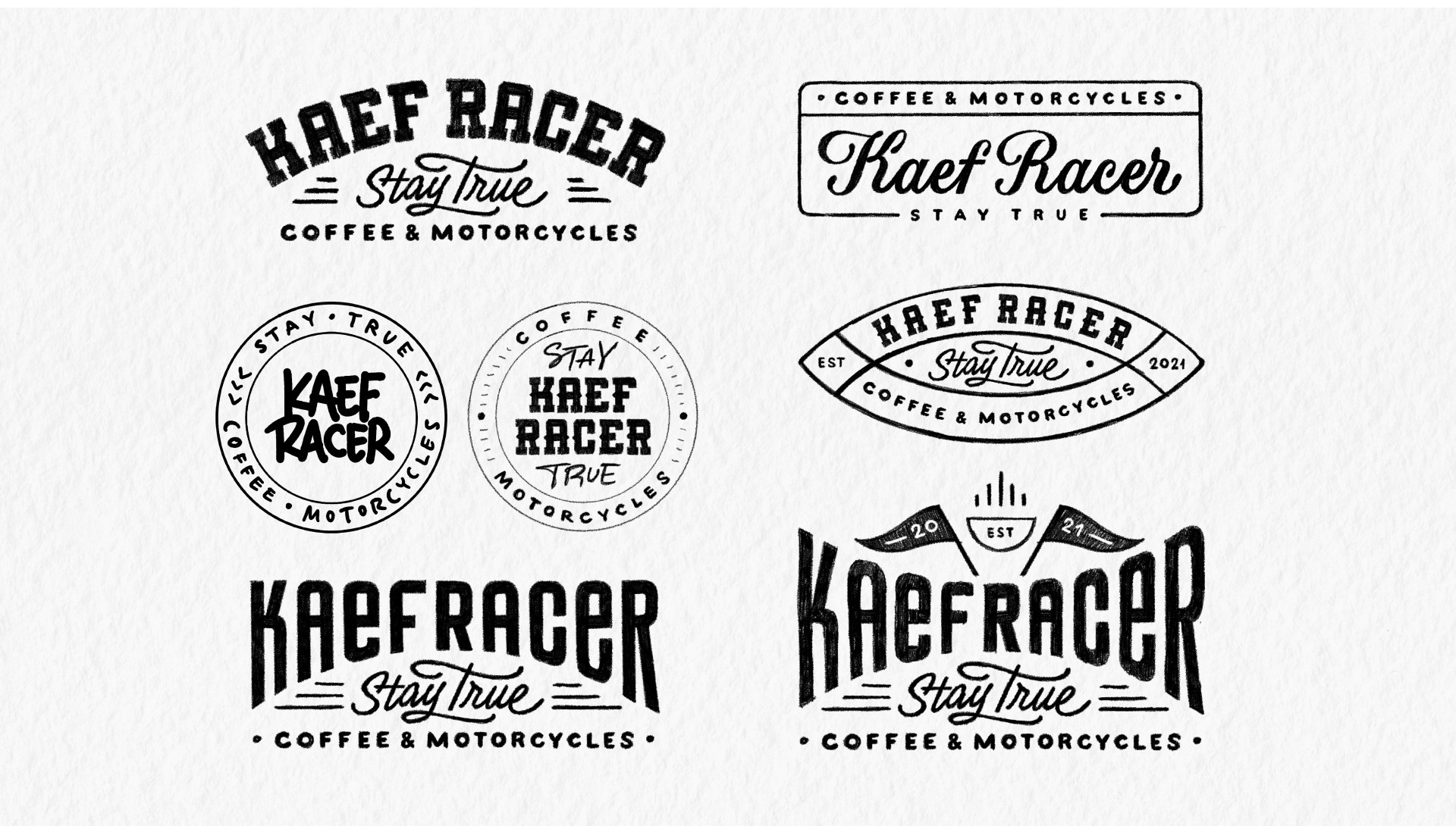 KAEF RACER | Lettering logo design — Изображение №3 — Брендинг, Графика на Dprofile
