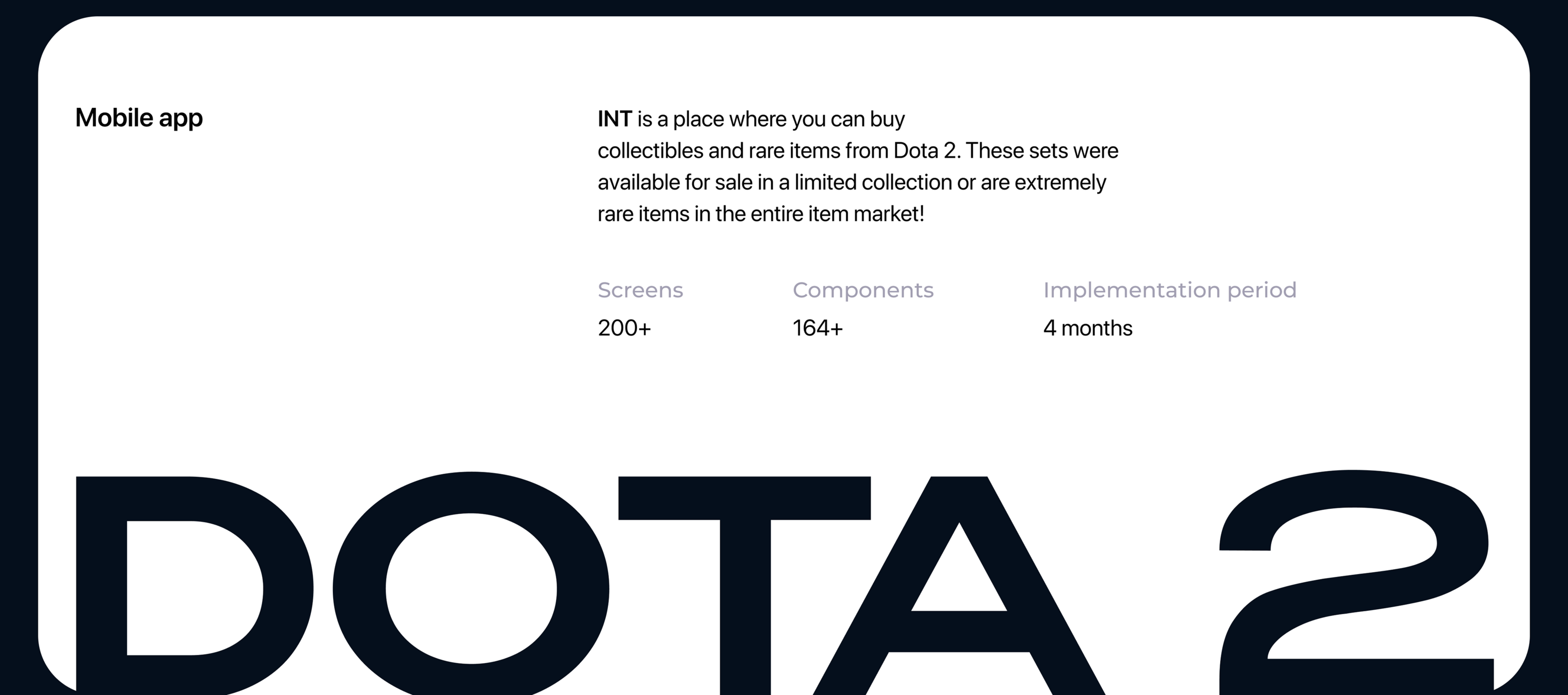 UI/UX design mobile app for a e-commerce DOTA 2 — Изображение №2 — Интерфейсы, Графика на Dprofile