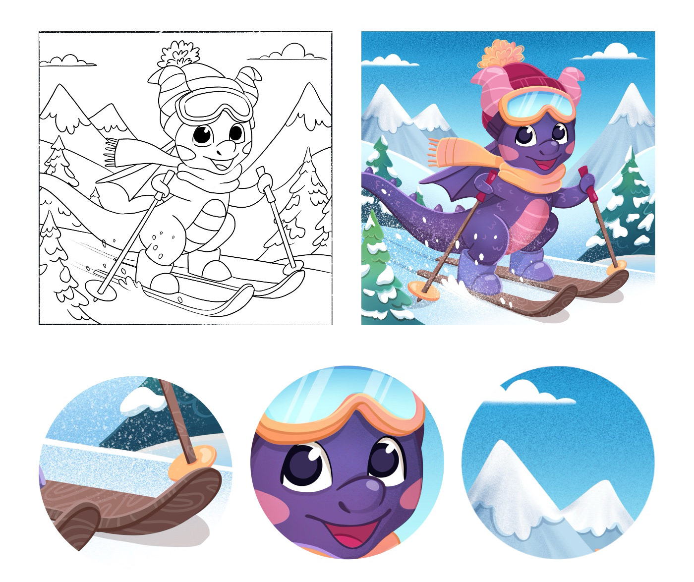 NEW YEAR DRAGON | postcards & stickers — Изображение №8 — Иллюстрация, Анимация на Dprofile