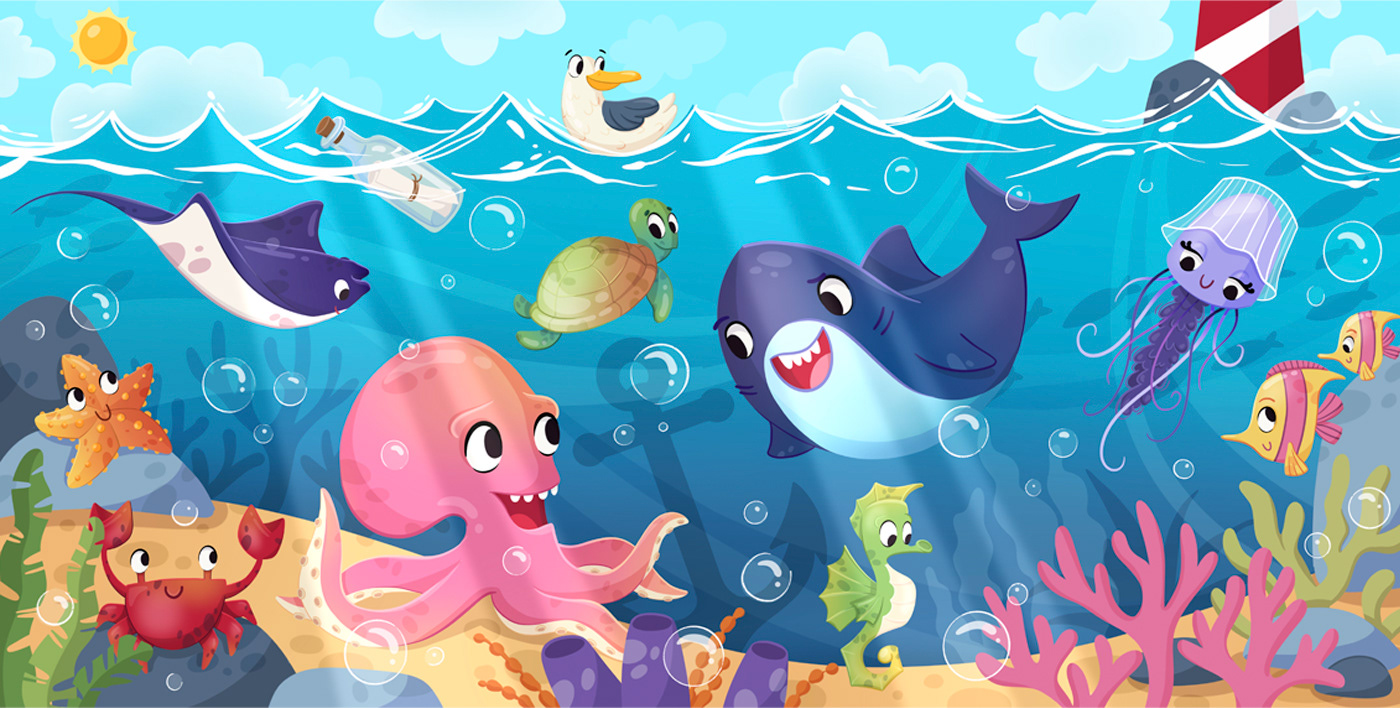 SEA BAND | CHARACTER DESIGN PROJECT — Изображение №2 — Иллюстрация, Анимация на Dprofile