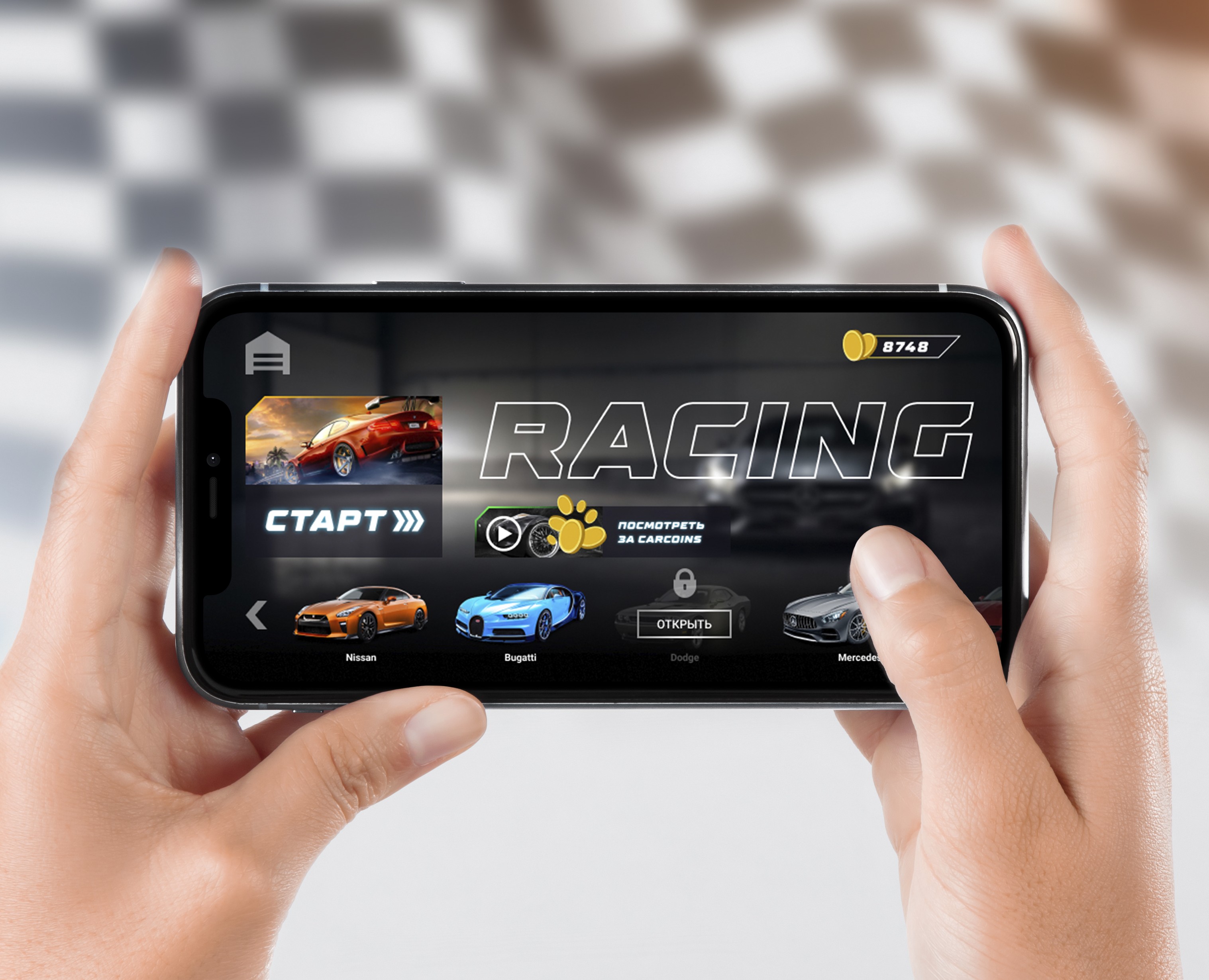 Racing Game — Интерфейсы на Dprofile