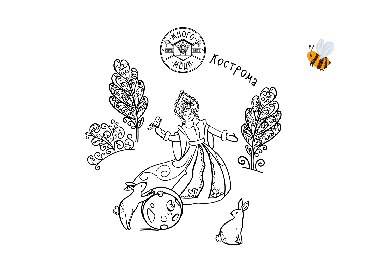 Иллюстрация для сувенирного пакета — Изображение №6 — Брендинг, Иллюстрация, Графика на Dprofile