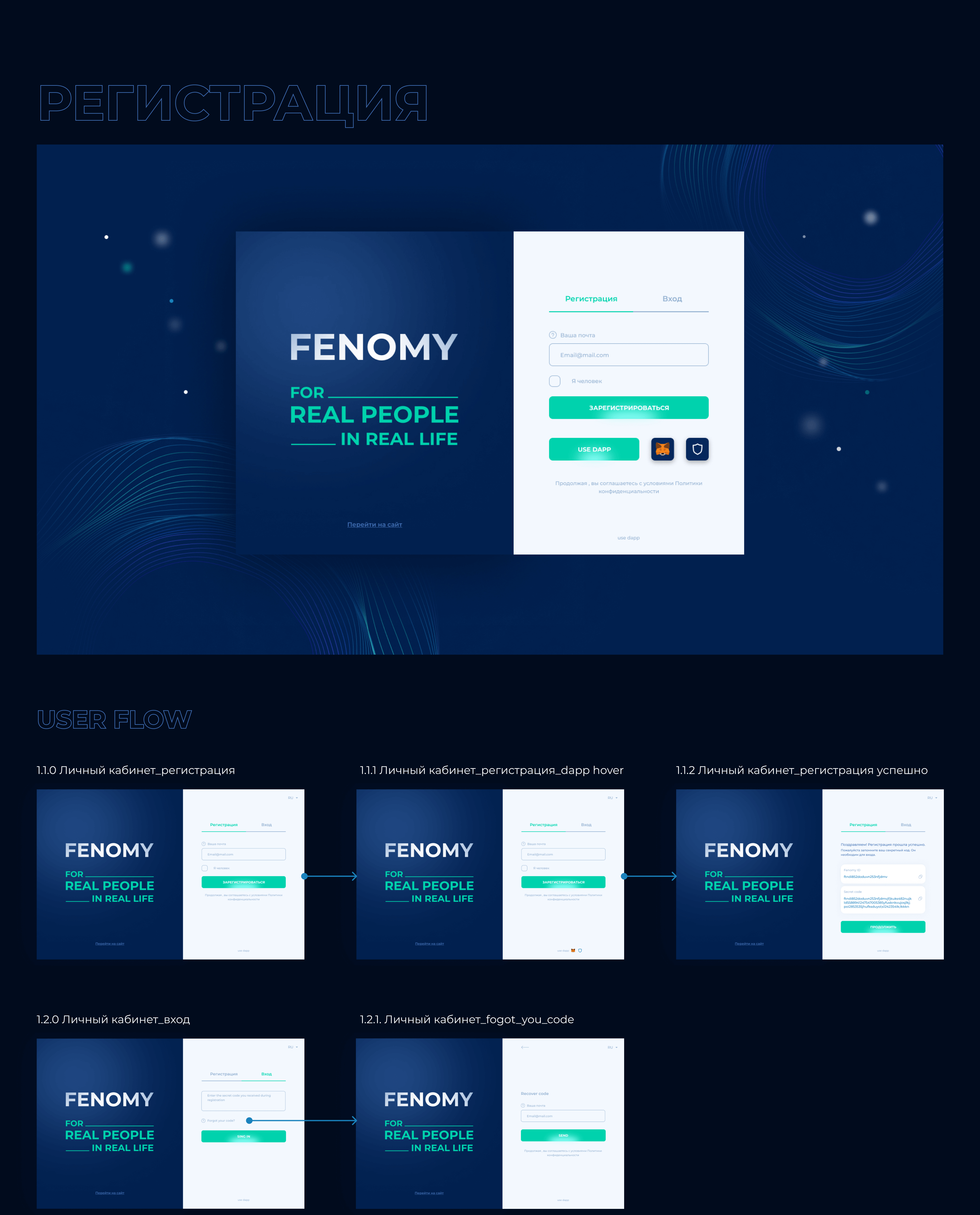 Fenomy - экосистема на блокчейн. — Изображение №8 — Интерфейсы на Dprofile