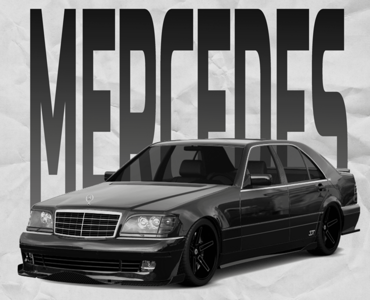 Постер Mercedes-Benz — Иллюстрация, Графика на Dprofile
