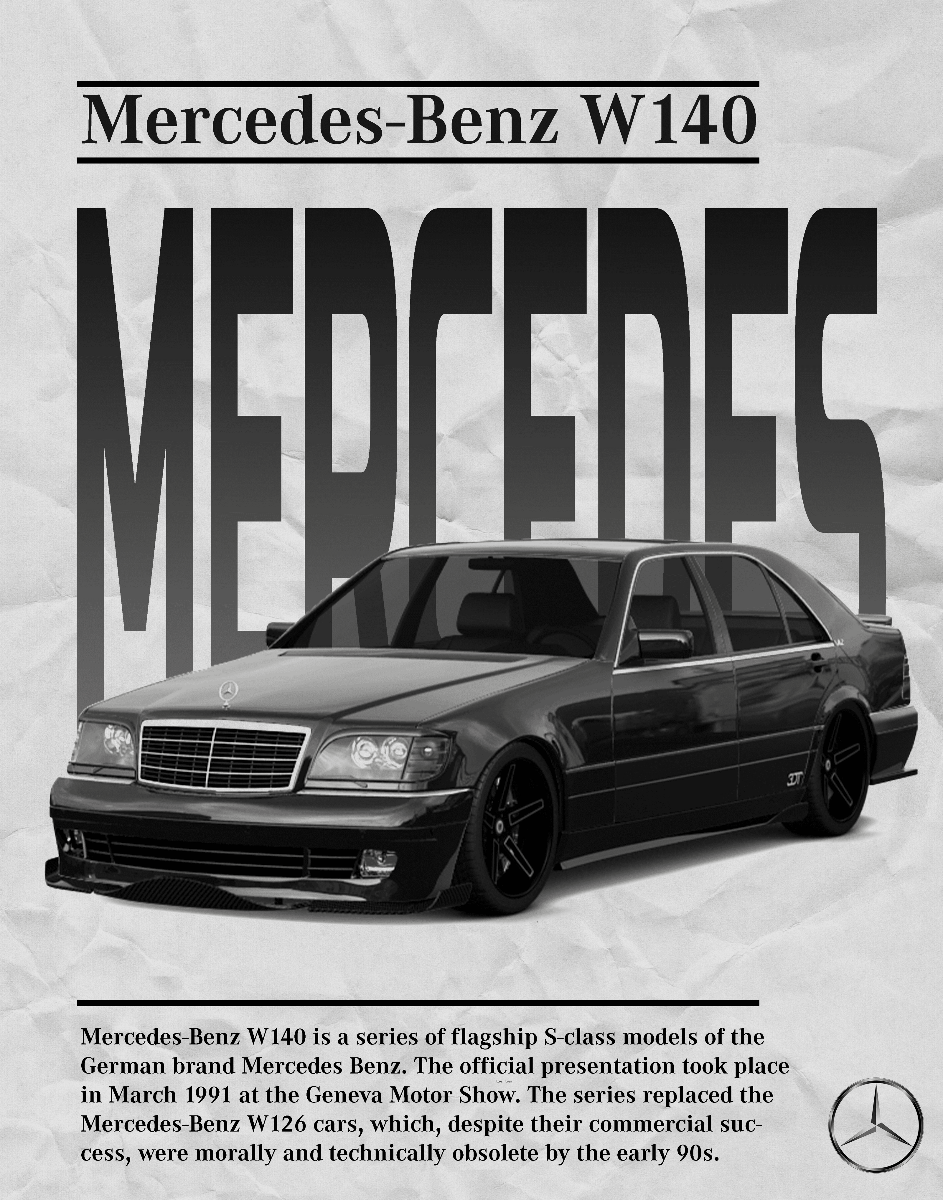 Постер Mercedes-Benz — Изображение №1 — Иллюстрация, Графика на Dprofile