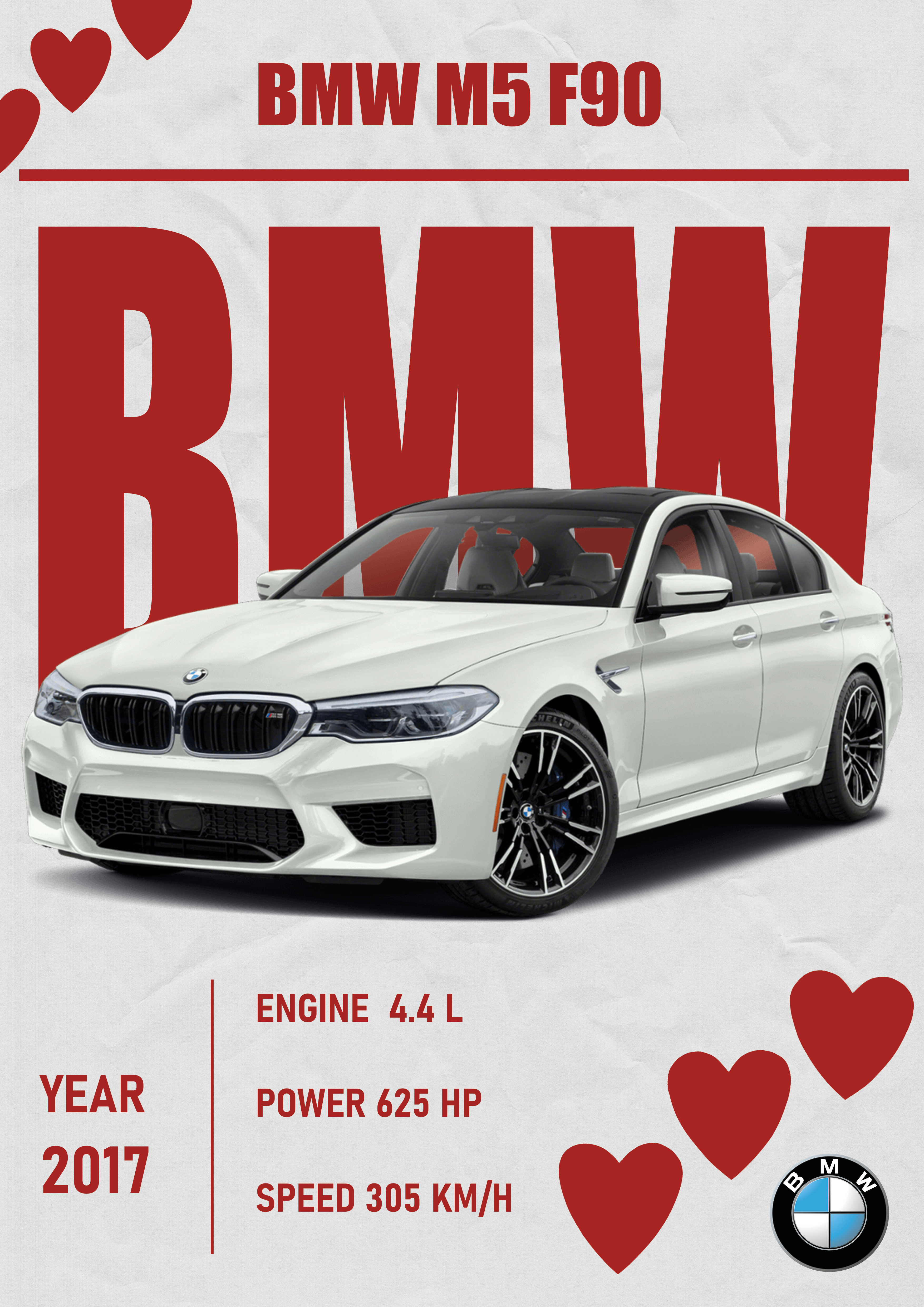 Постер BMW M5 F90 — Изображение №1 — Графика на Dprofile