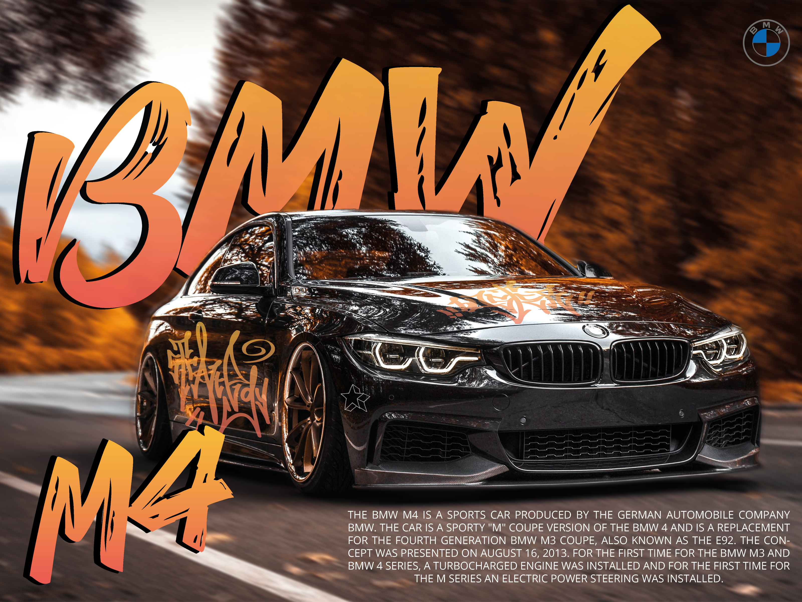 Постер BMW M4 — Изображение №1 — Графика на Dprofile