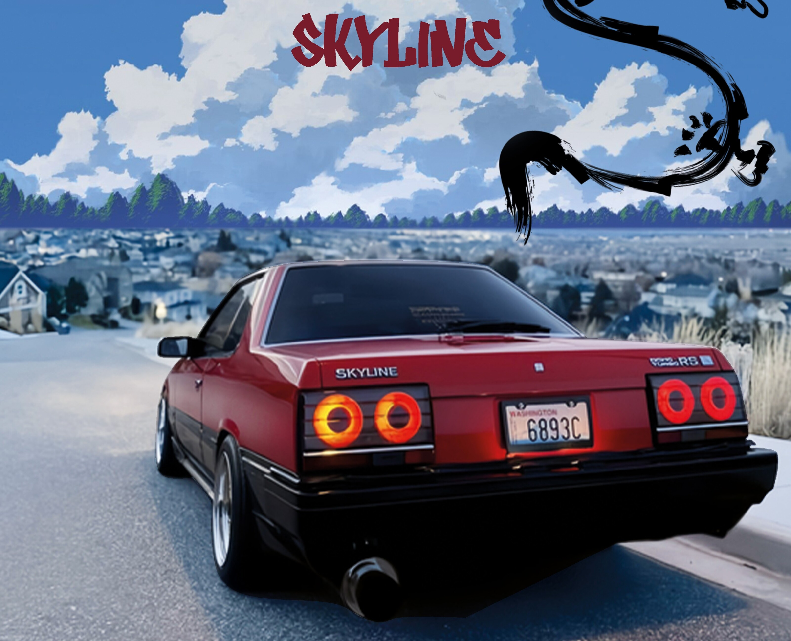 Постер Nissan skyline — Графика на Dprofile