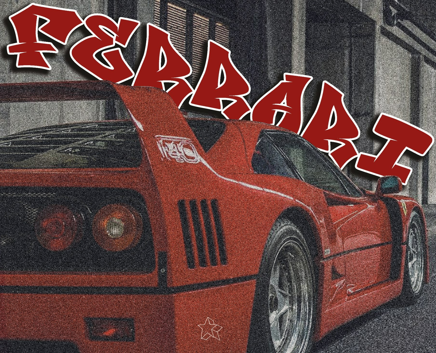 Постер Ferrari F40 — Графика на Dprofile