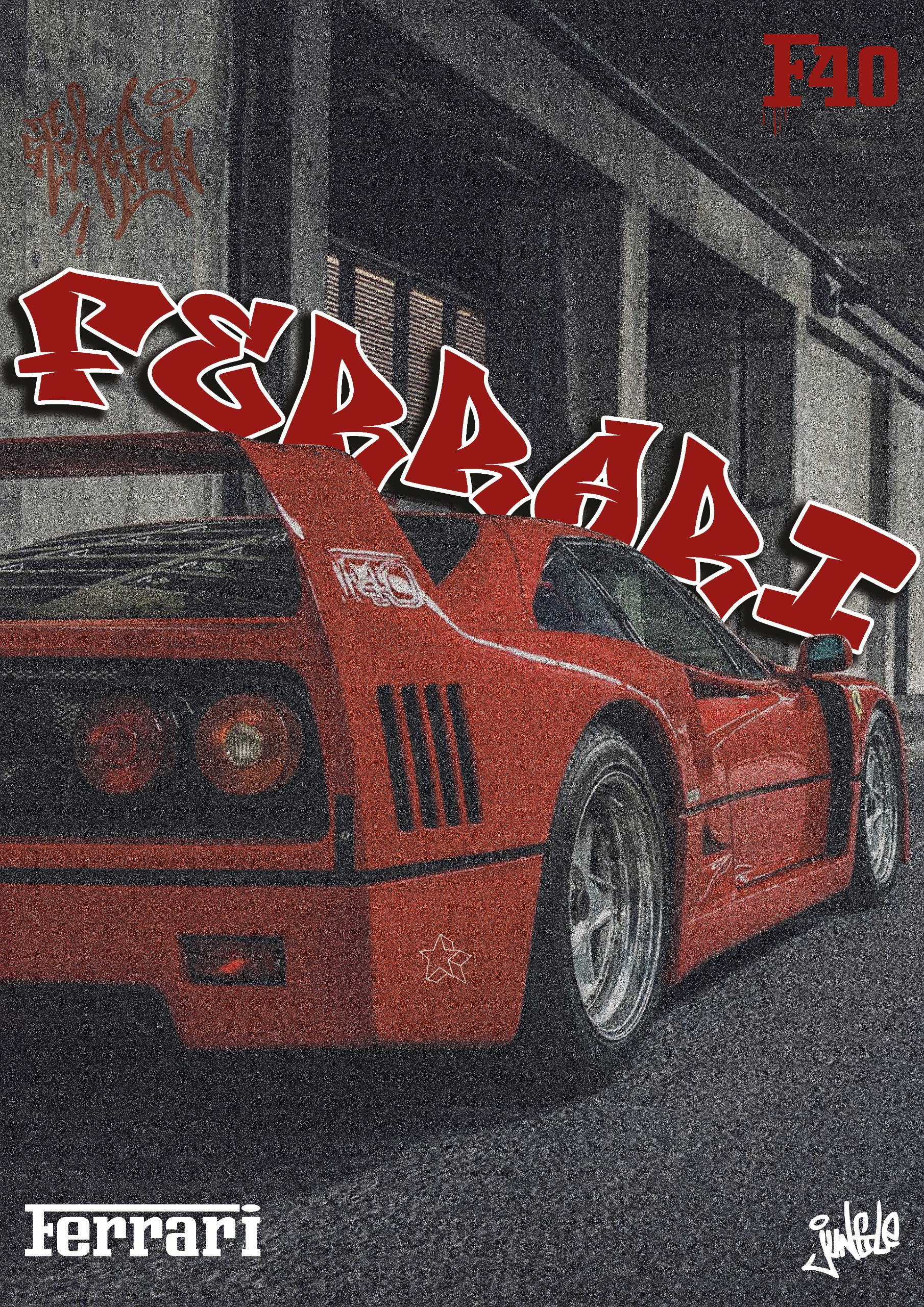Постер Ferrari F40 — Изображение №1 — Графика на Dprofile