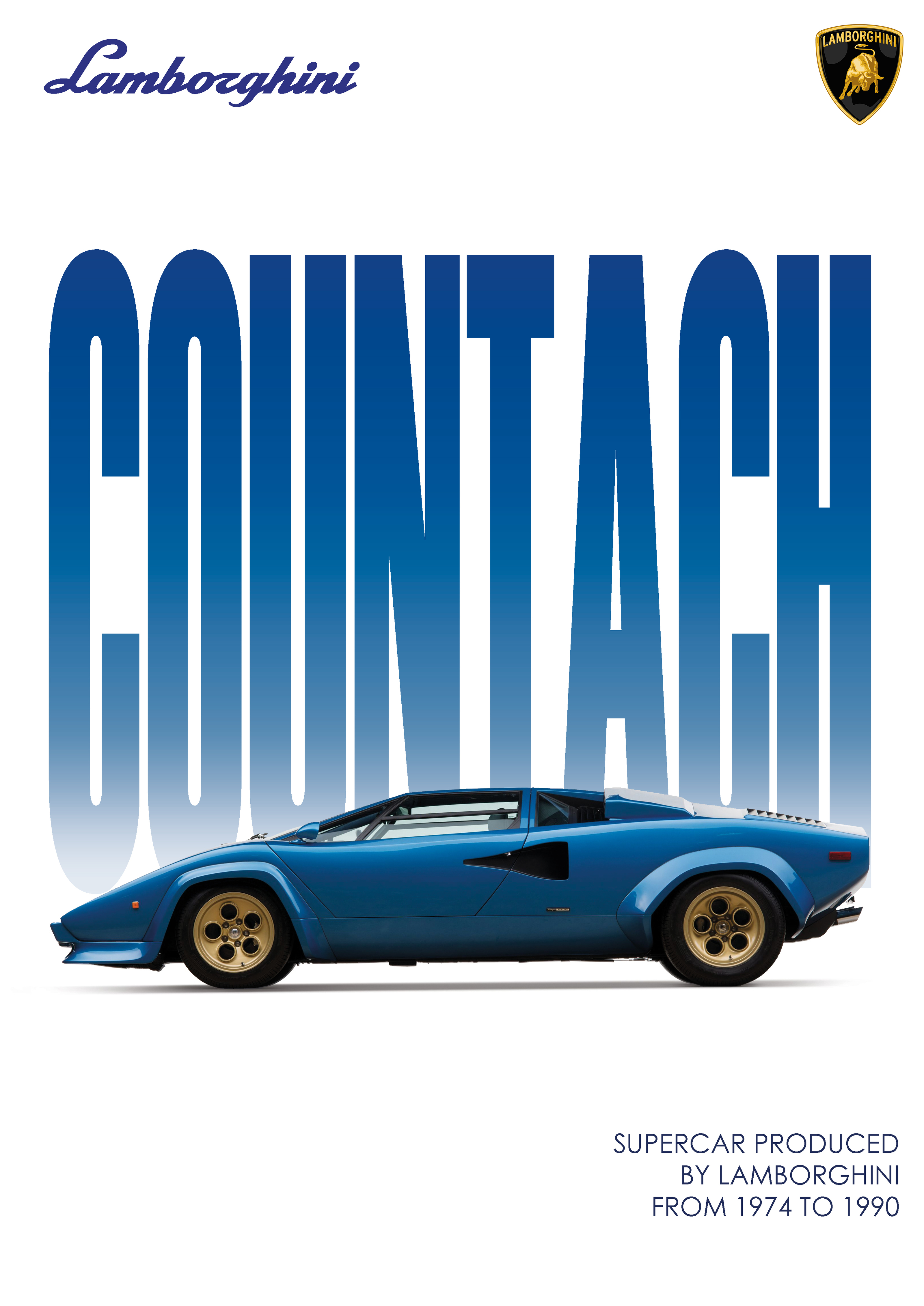 Постер Lamborghini Countach — Изображение №1 — Графика на Dprofile