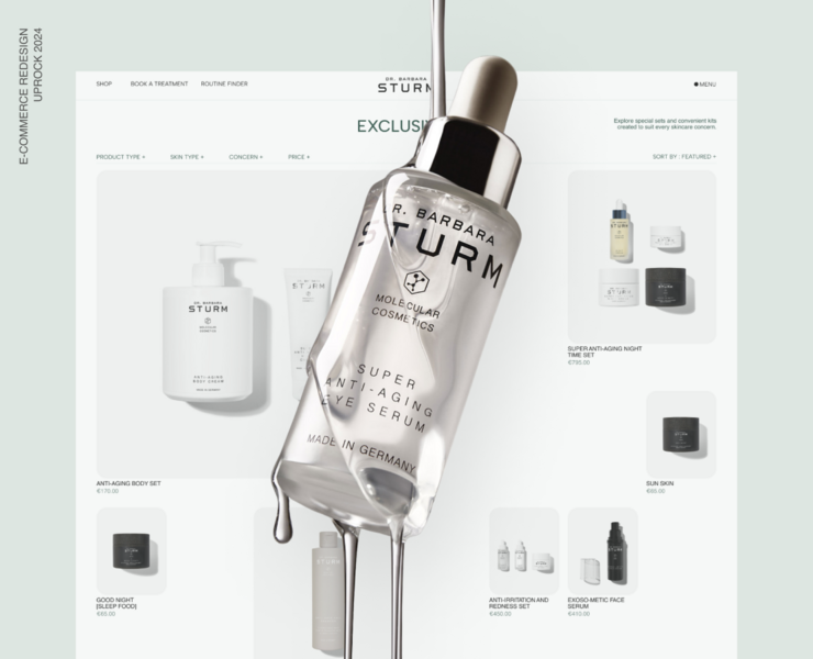 Dr. Barbara Sturm | E-commerce website redesign — Интерфейсы на Dprofile