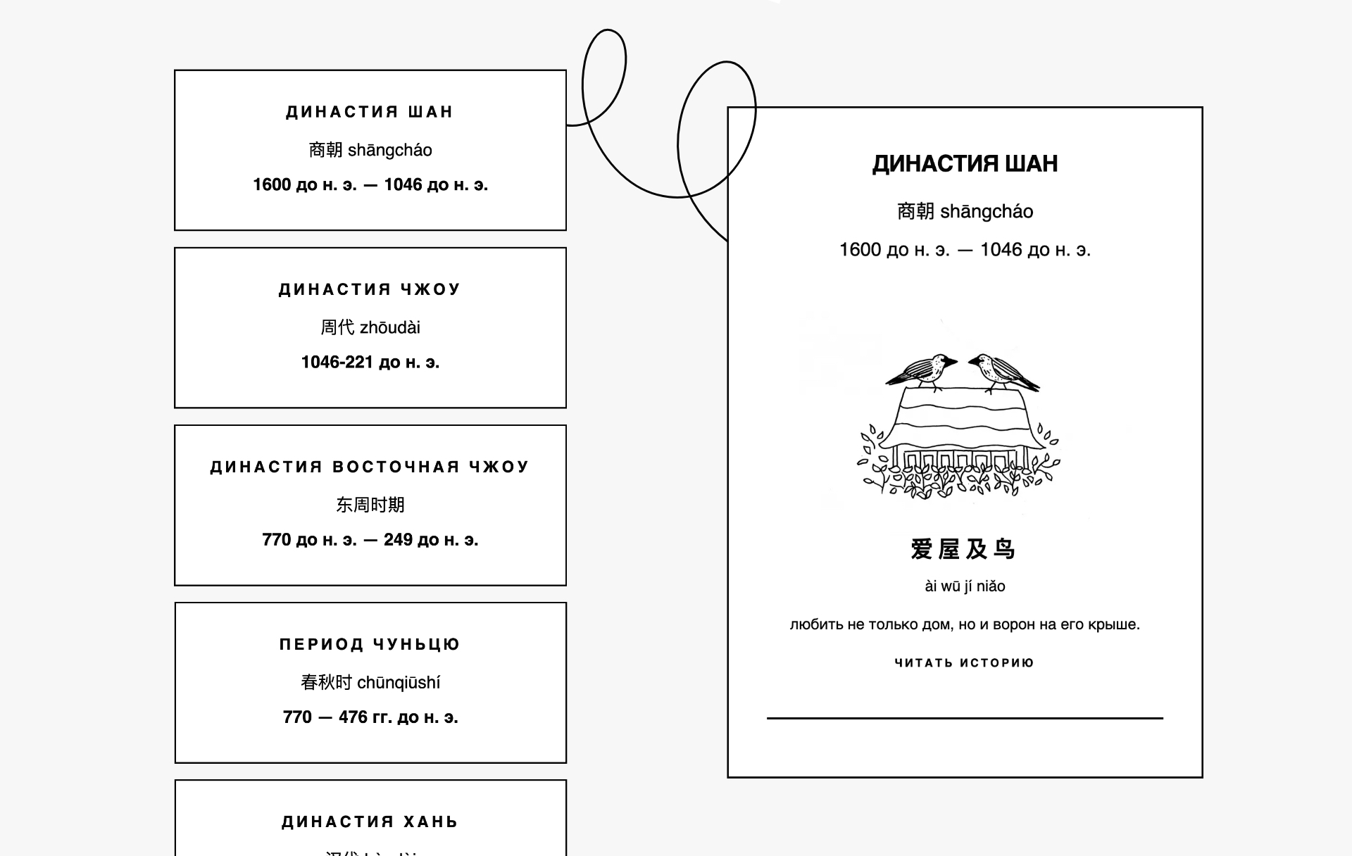 Раздел сайта 369 слов с историями китайских идиом — Изображение №10 — Интерфейсы, Иллюстрация на Dprofile