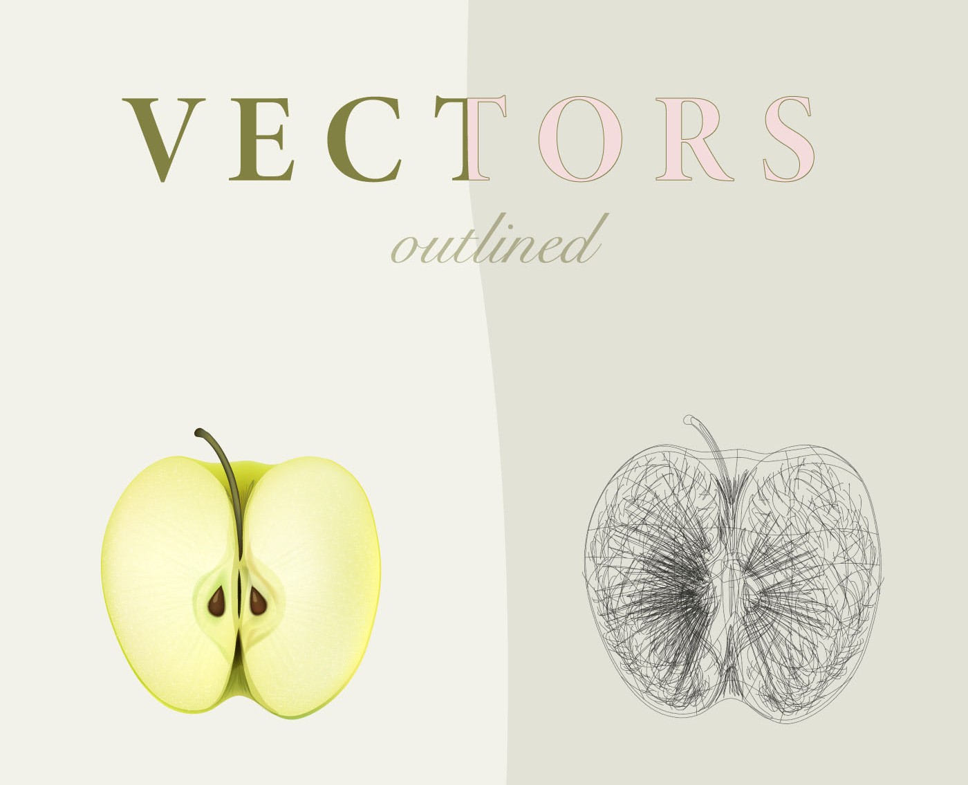 Vectors with outlines 1 — Иллюстрация, Графика на Dprofile