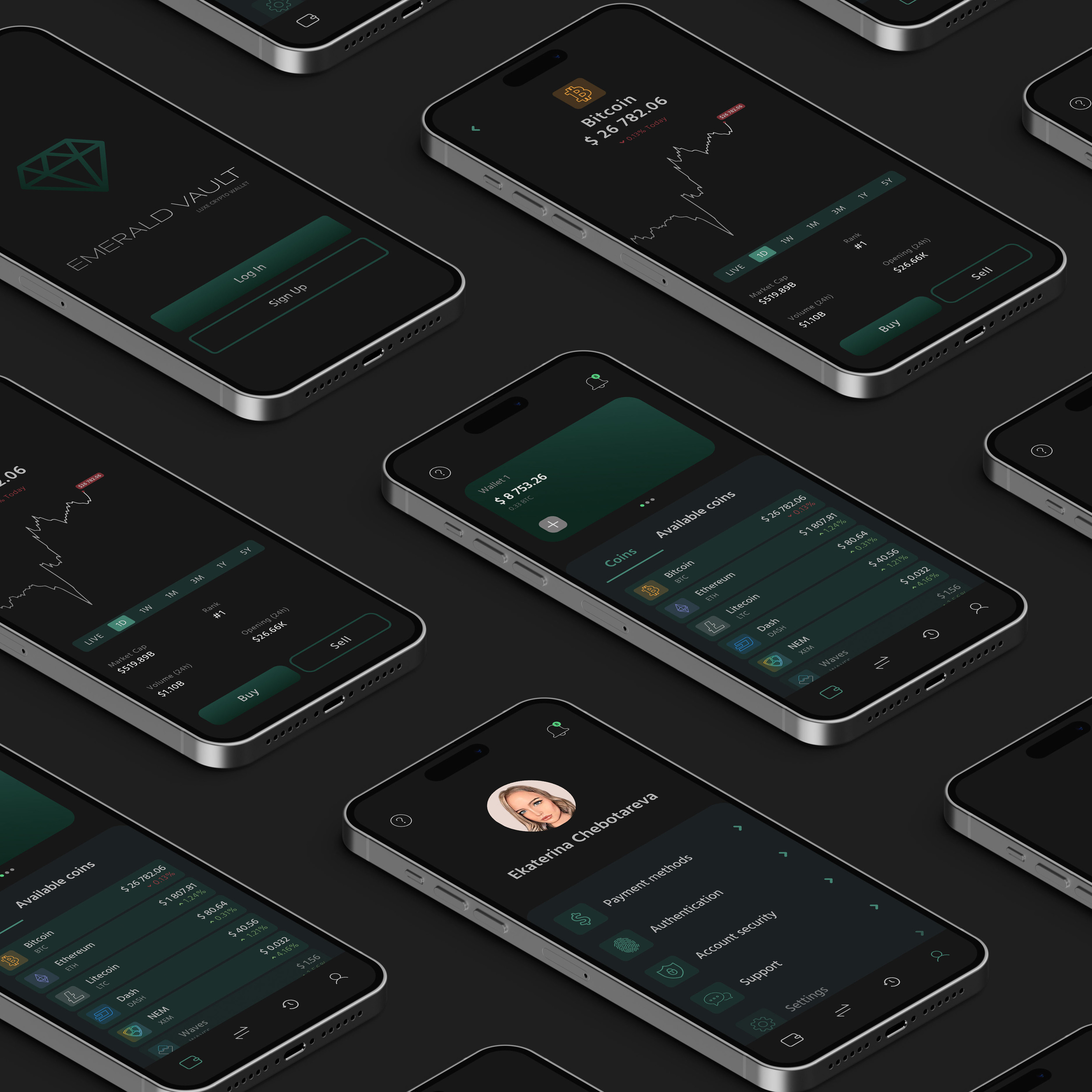 Emerald Vault / interface design — Изображение №2 — Интерфейсы на Dprofile
