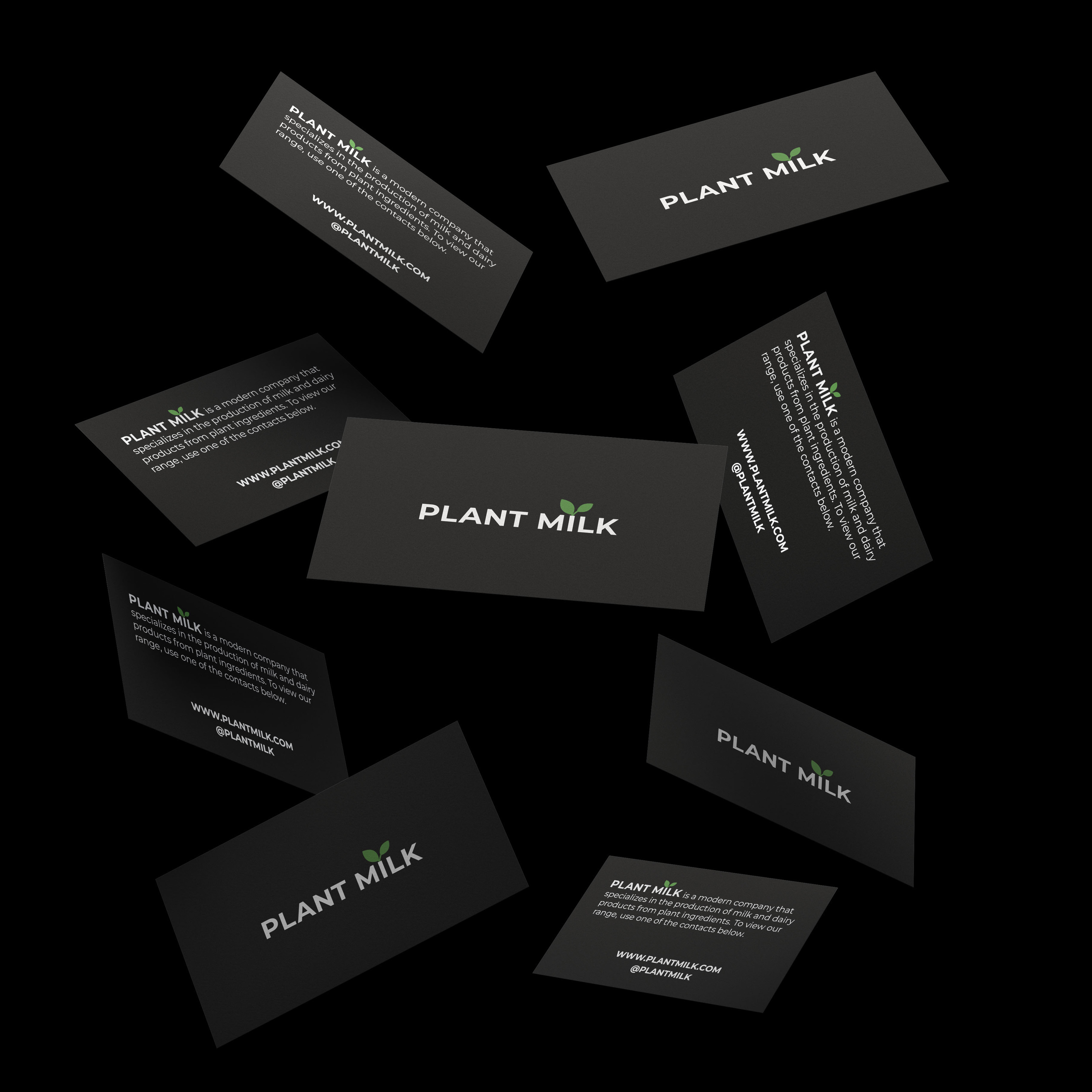 Plant Milk / logo / business card / package — Изображение №4 — Брендинг на Dprofile