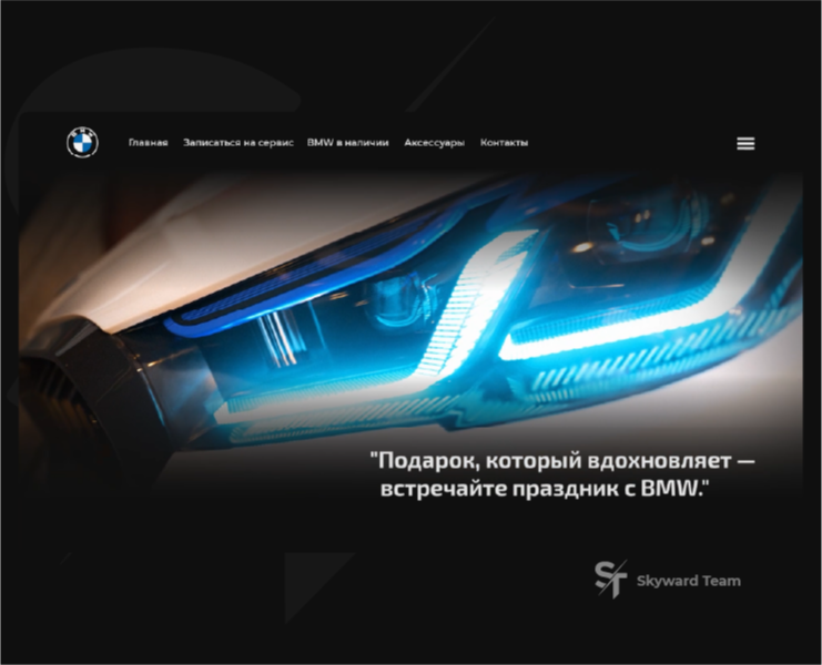 BMW | Website Concept на Dprofile