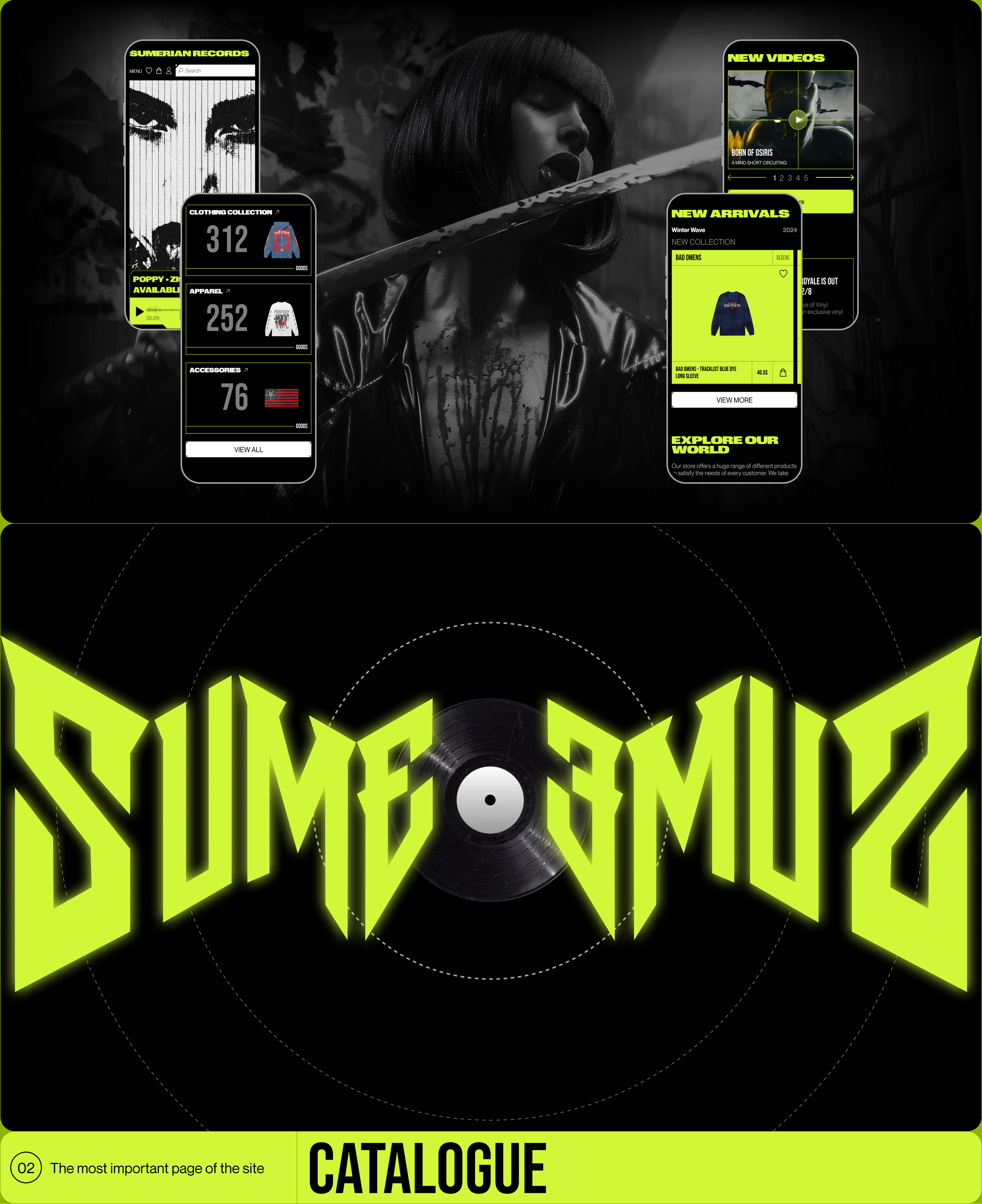 Sumerian Records | e-commerce — Изображение №2 — Интерфейсы на Dprofile