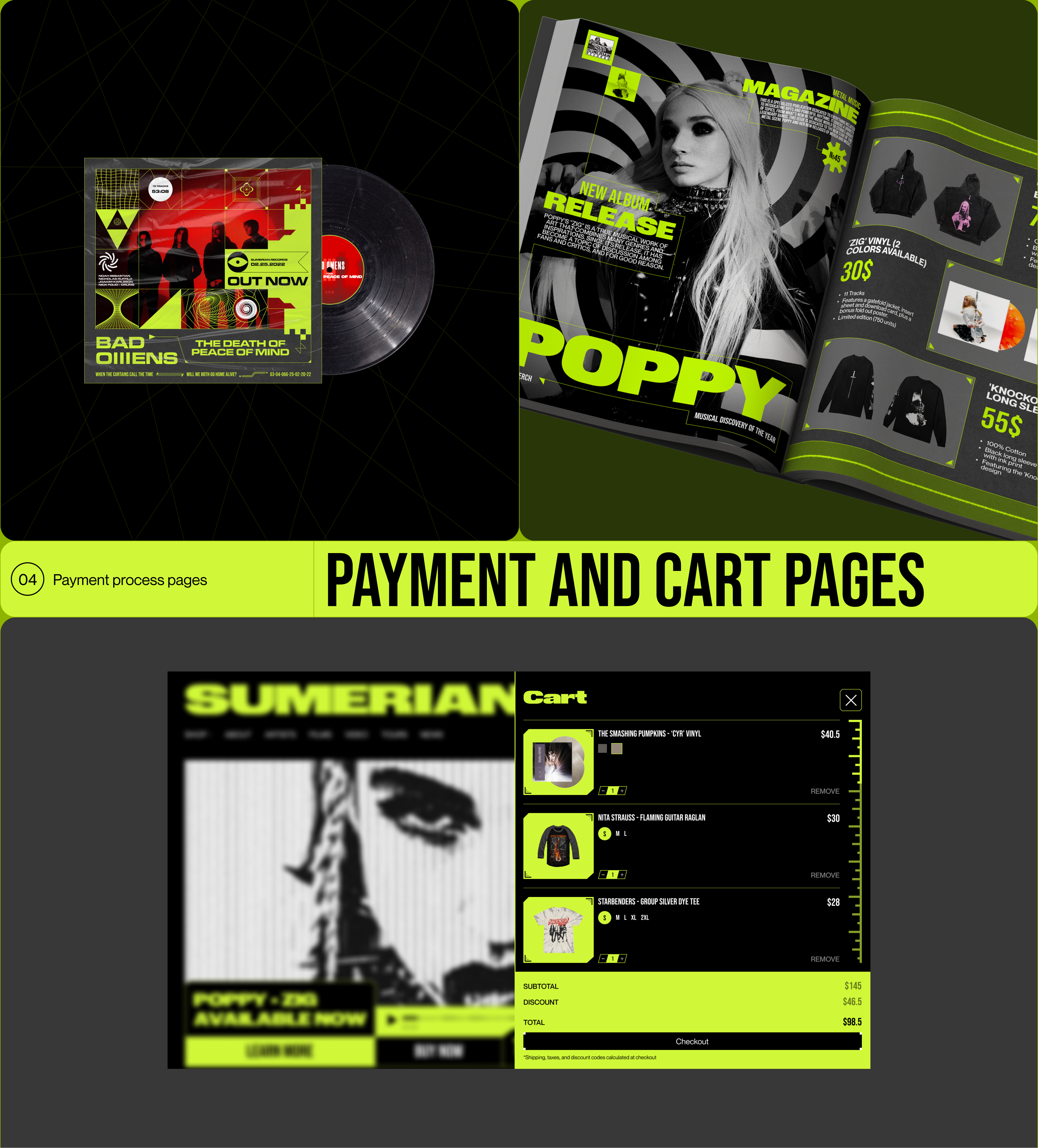 Sumerian Records | e-commerce — Изображение №6 — Интерфейсы на Dprofile