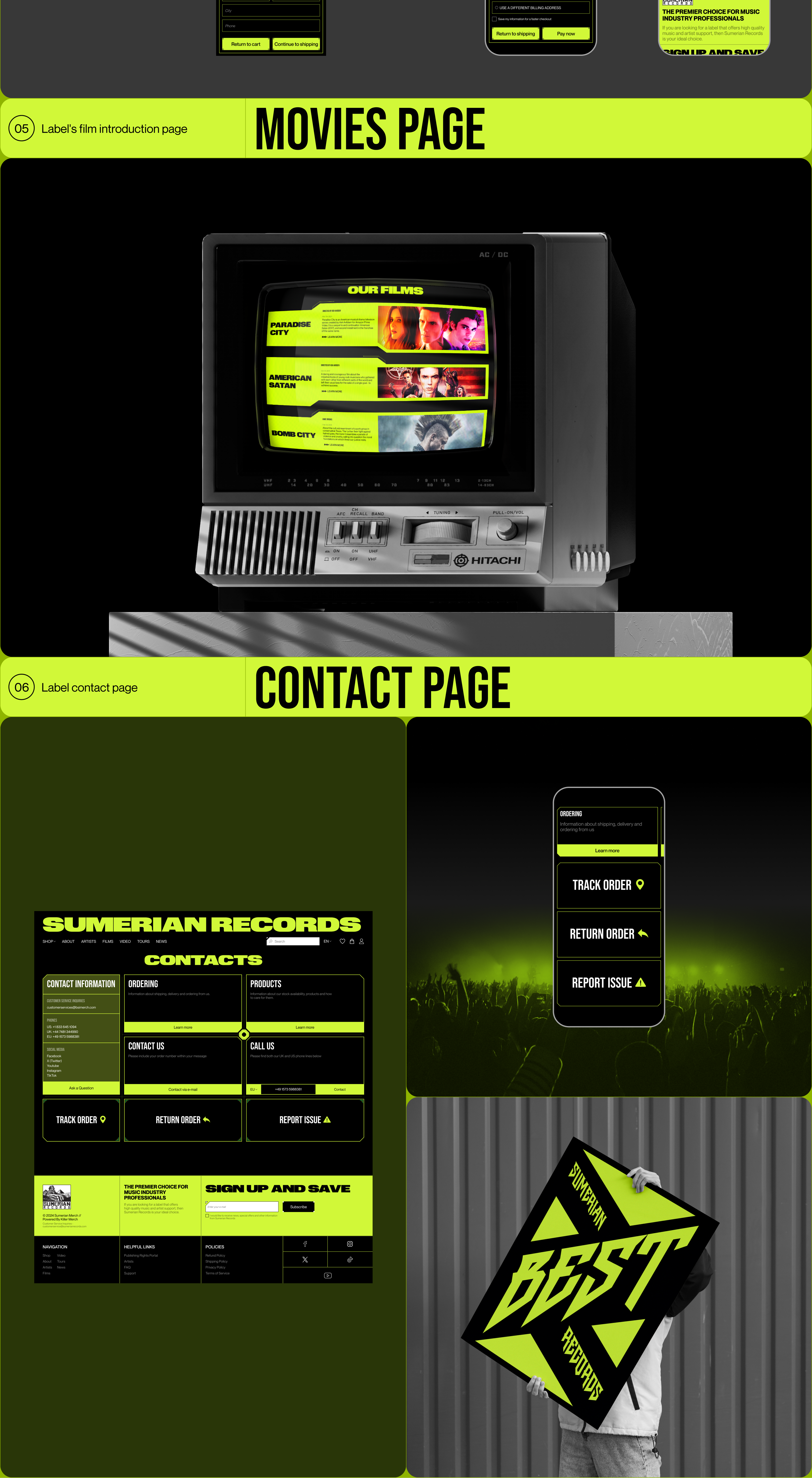 Sumerian Records | e-commerce — Изображение №7 — Интерфейсы на Dprofile