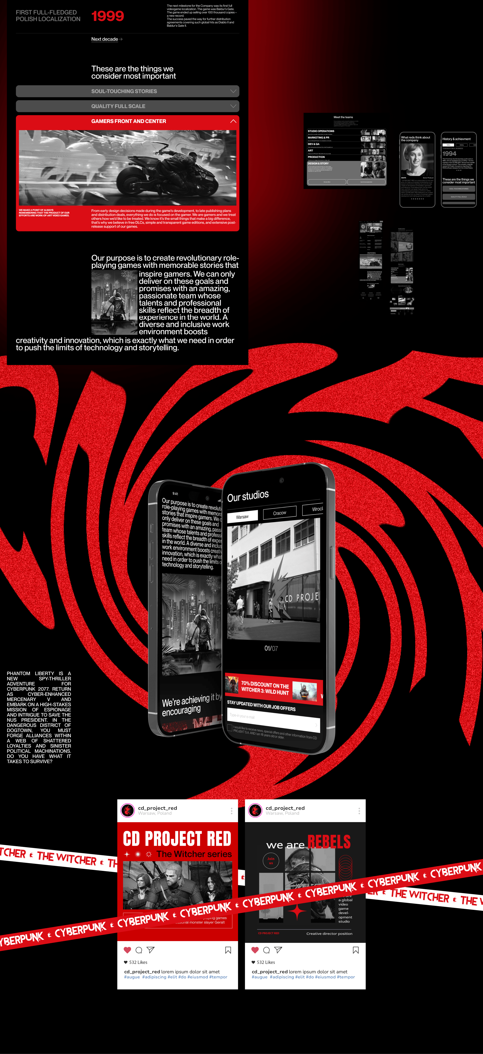 CD PROJECT RED | Corporate Website — Изображение №8 — Интерфейсы на Dprofile