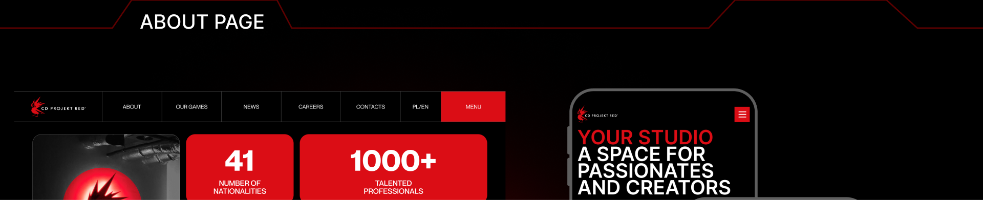 CD PROJECT RED | Corporate Website — Изображение №6 — Интерфейсы на Dprofile