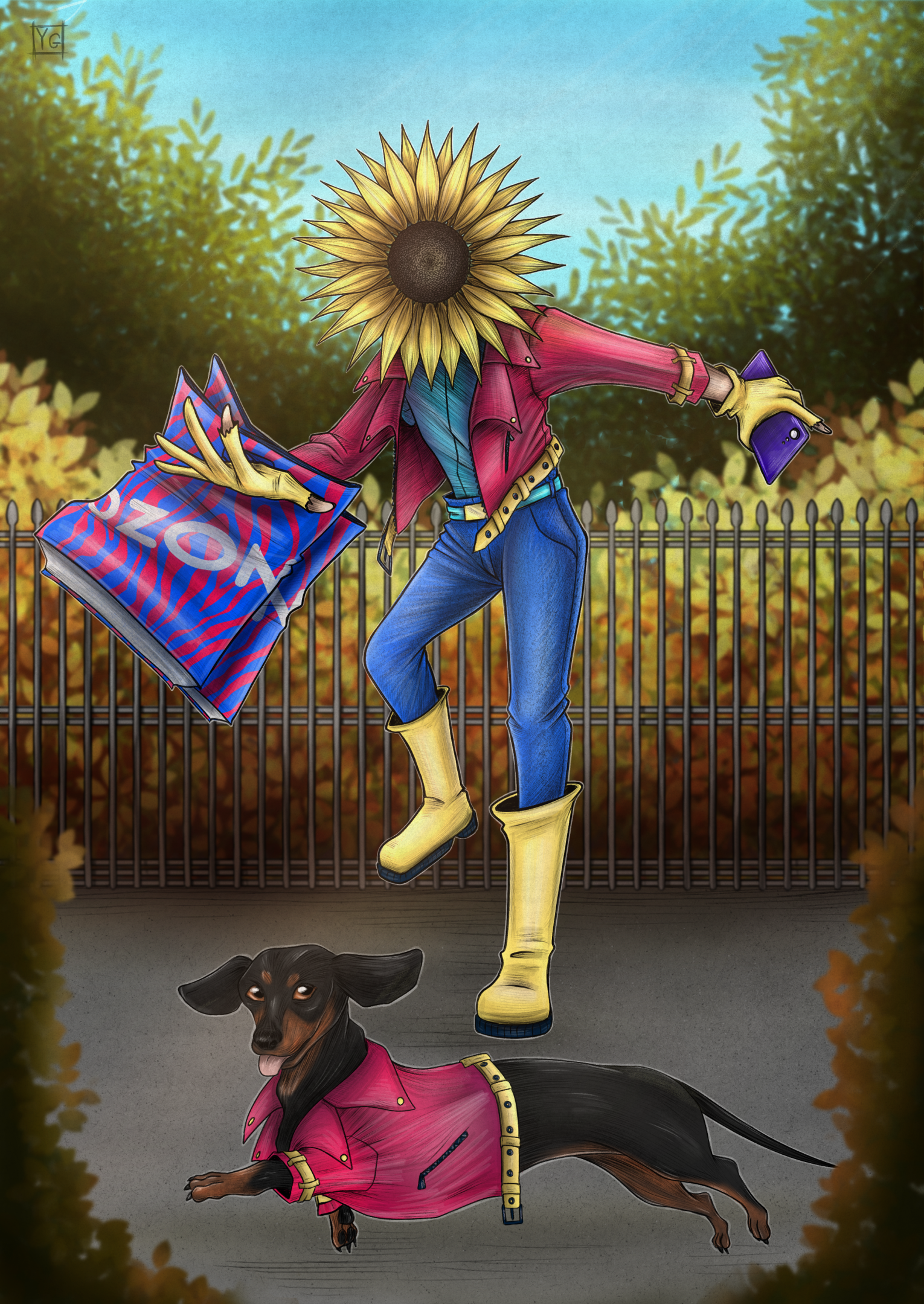 Иллюстрация для конкурса Ozon Ballon (2023) — Изображение №1 — Иллюстрация на Dprofile