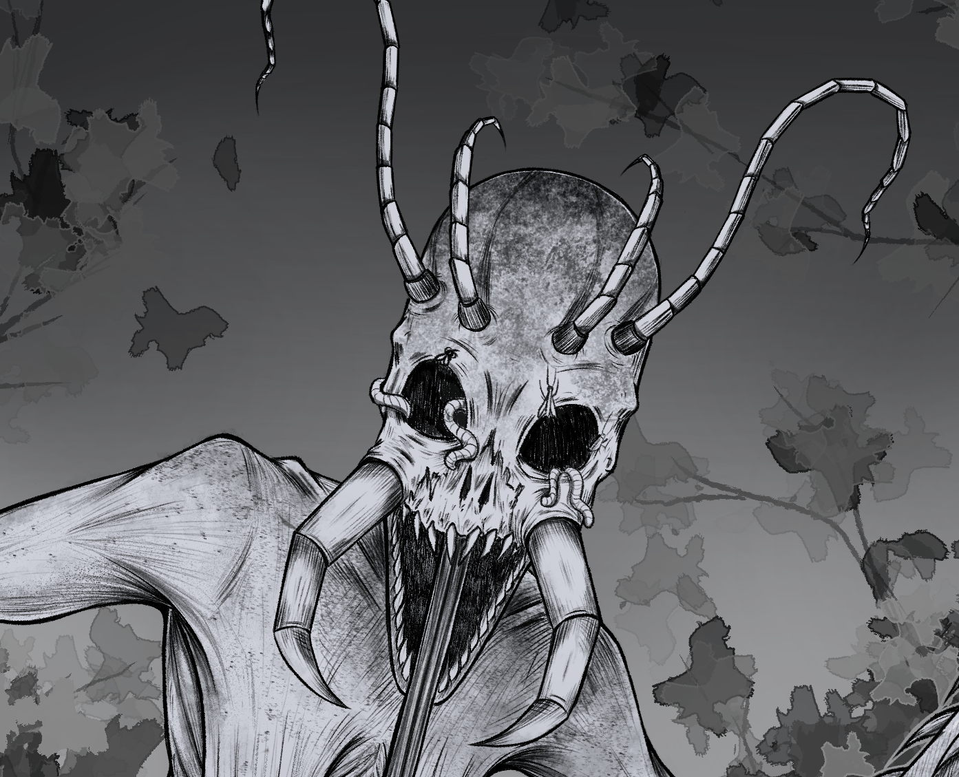 Криптид Гигантская Сколопендра — Иллюстрация, Графика на Dprofile