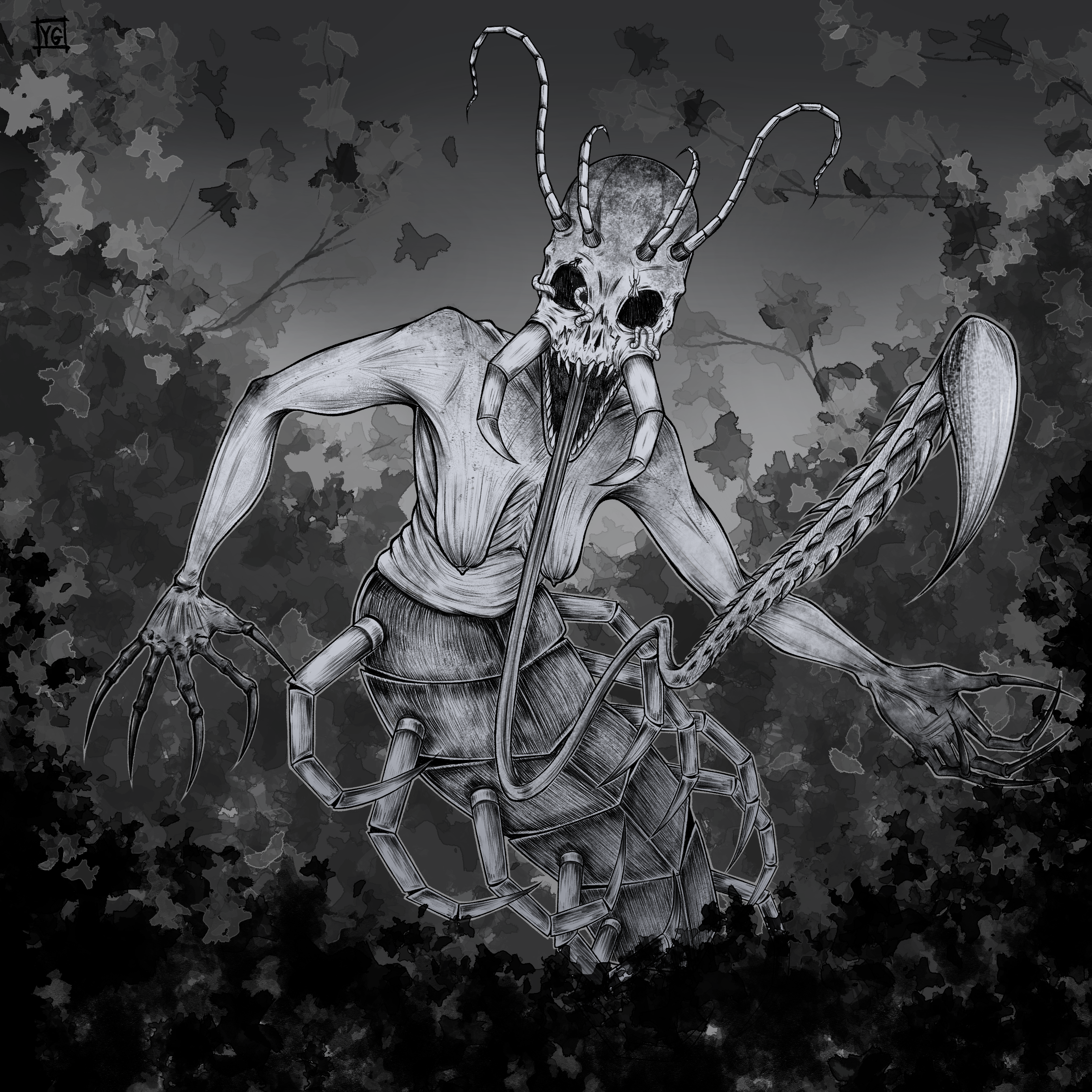 Криптид Гигантская Сколопендра — Изображение №1 — Иллюстрация, Графика на Dprofile