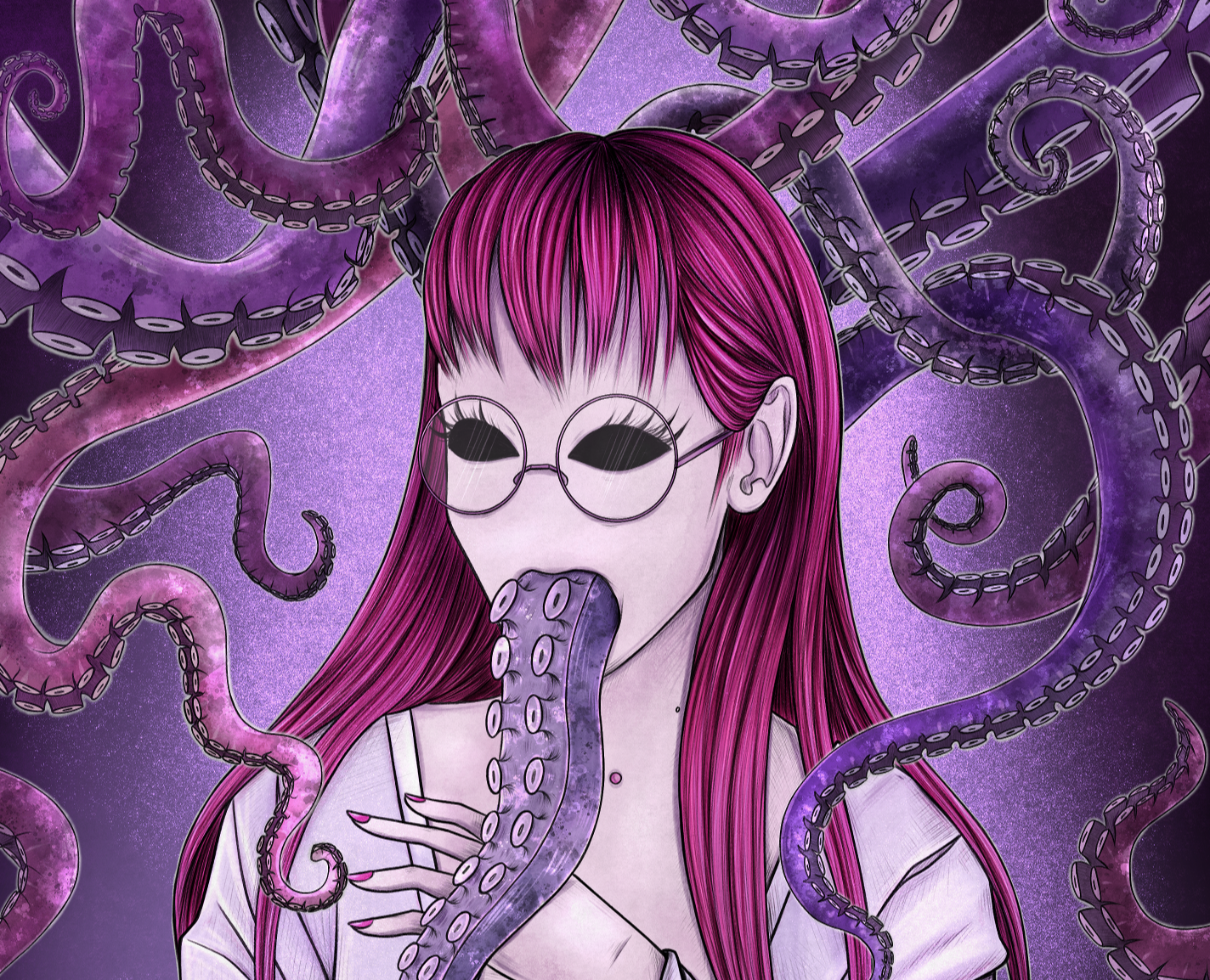 Octopus Girl — Иллюстрация, Графика на Dprofile
