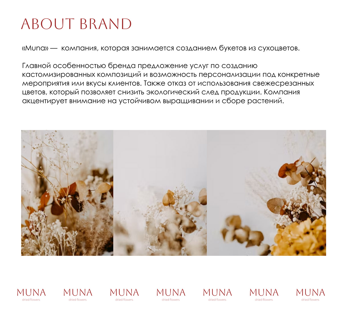 MUNA | Нейминг | Айдентика | Brand Identity — Изображение №3 — Брендинг на Dprofile